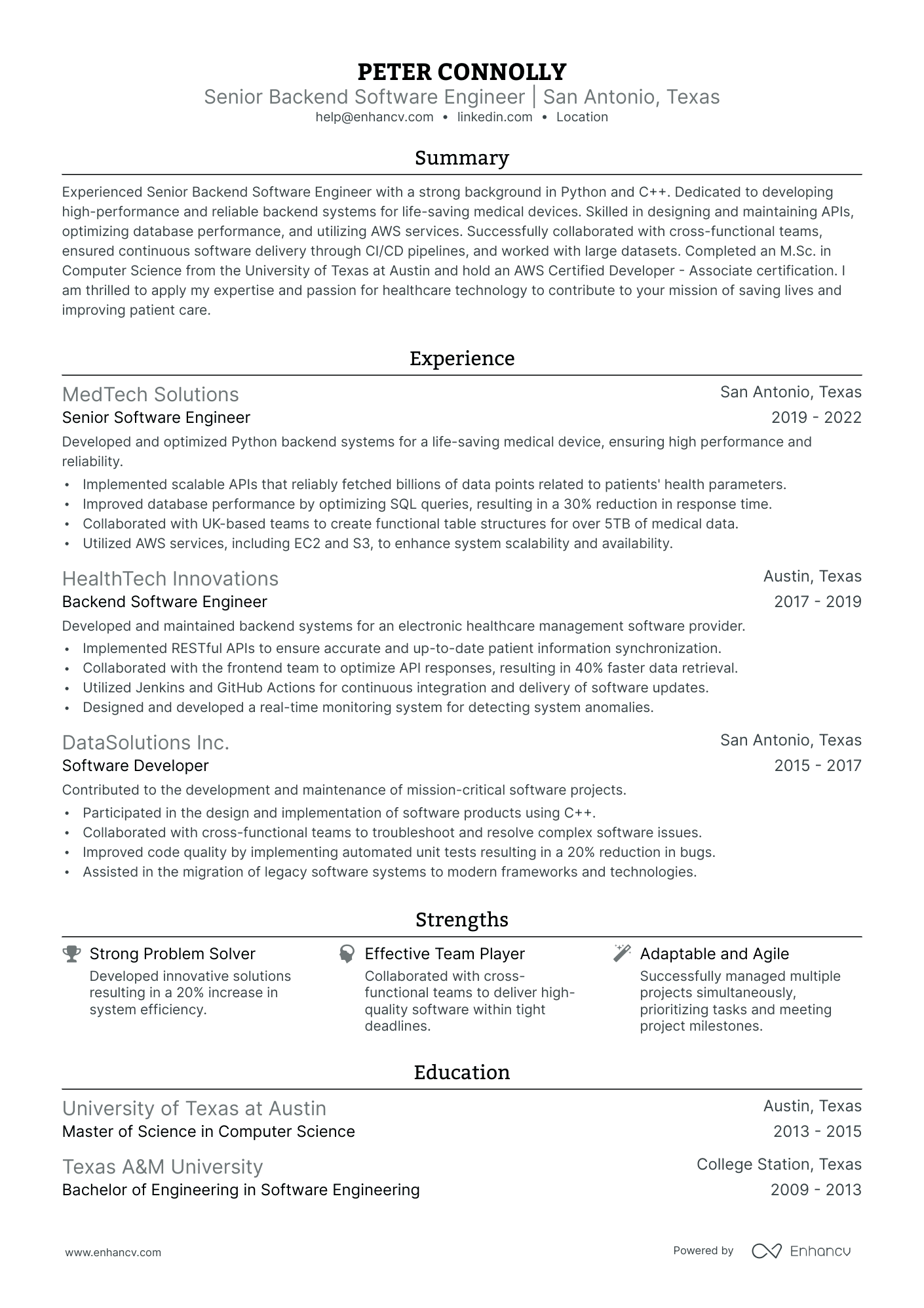 aws sample resume for 5 years experience