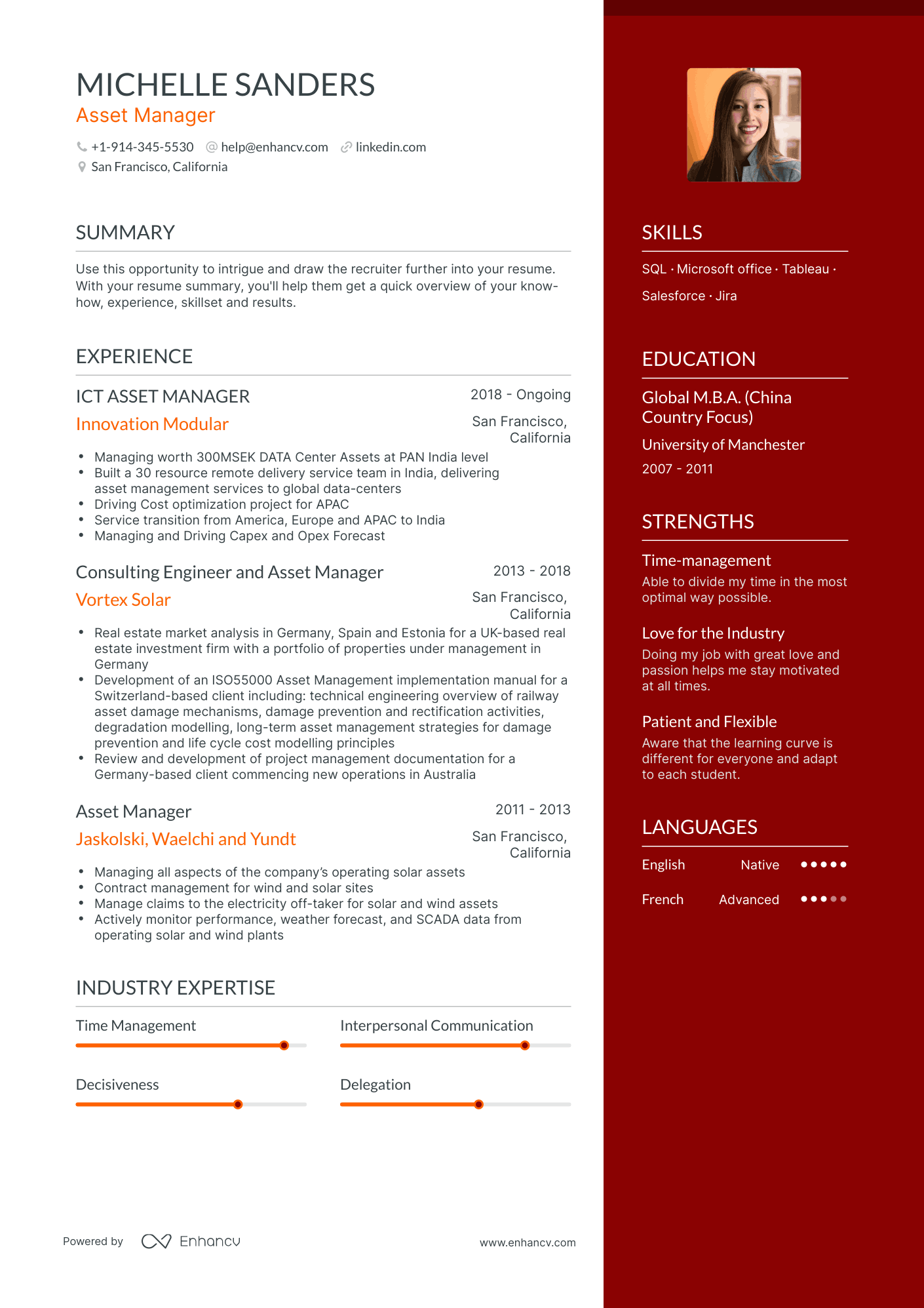 Asset Manager Resume Examples & Guide for 2023 (Layout, Skills ...