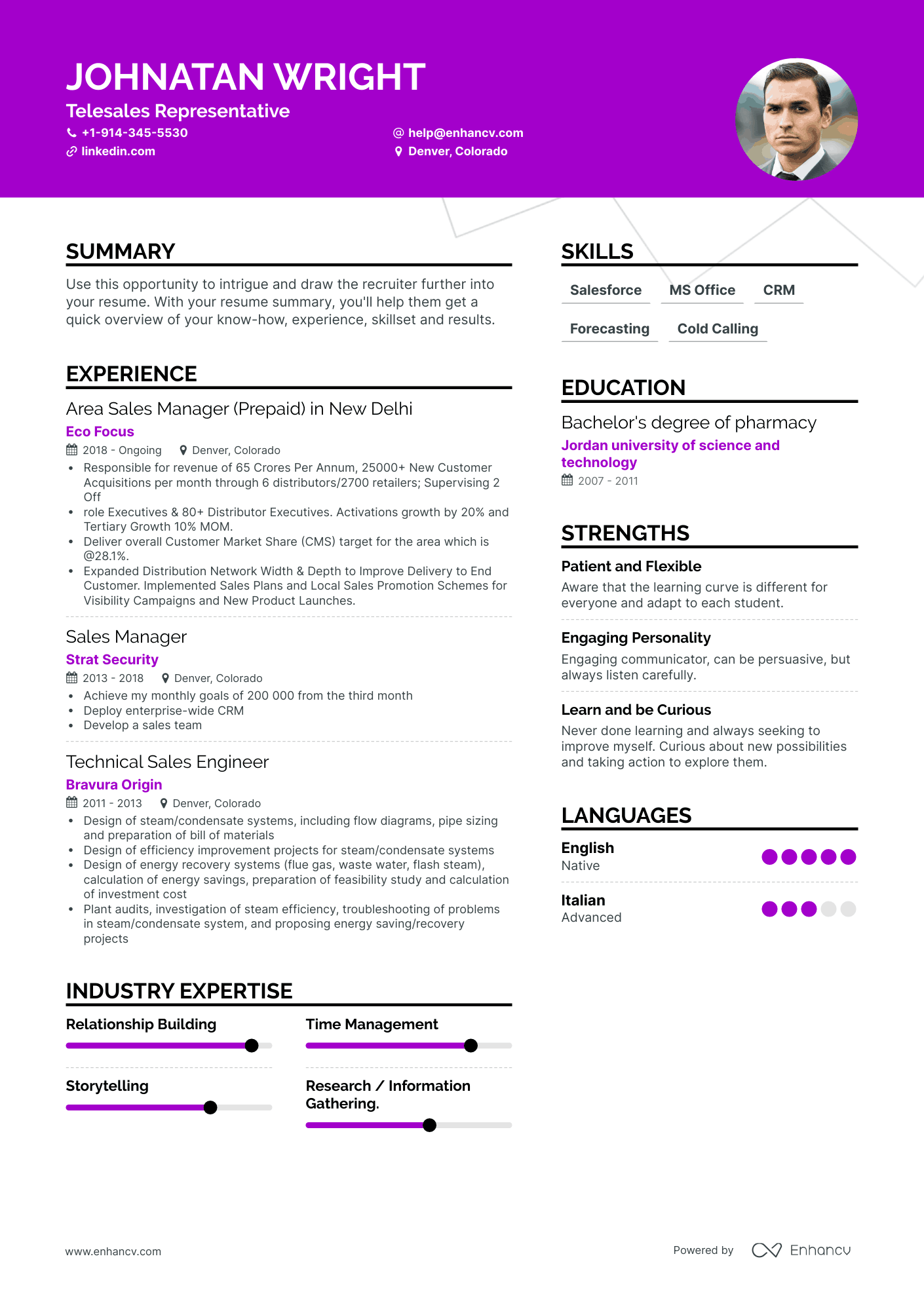 Telesales Representative Resume Examples & Guide For 2023 (layout 