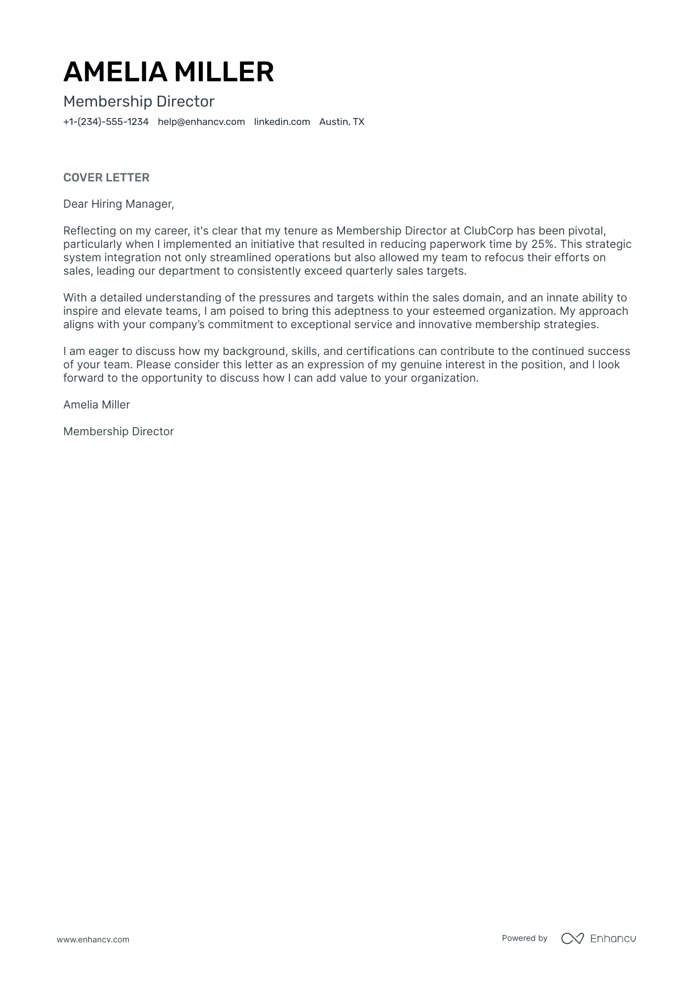 cover letter for management assistant