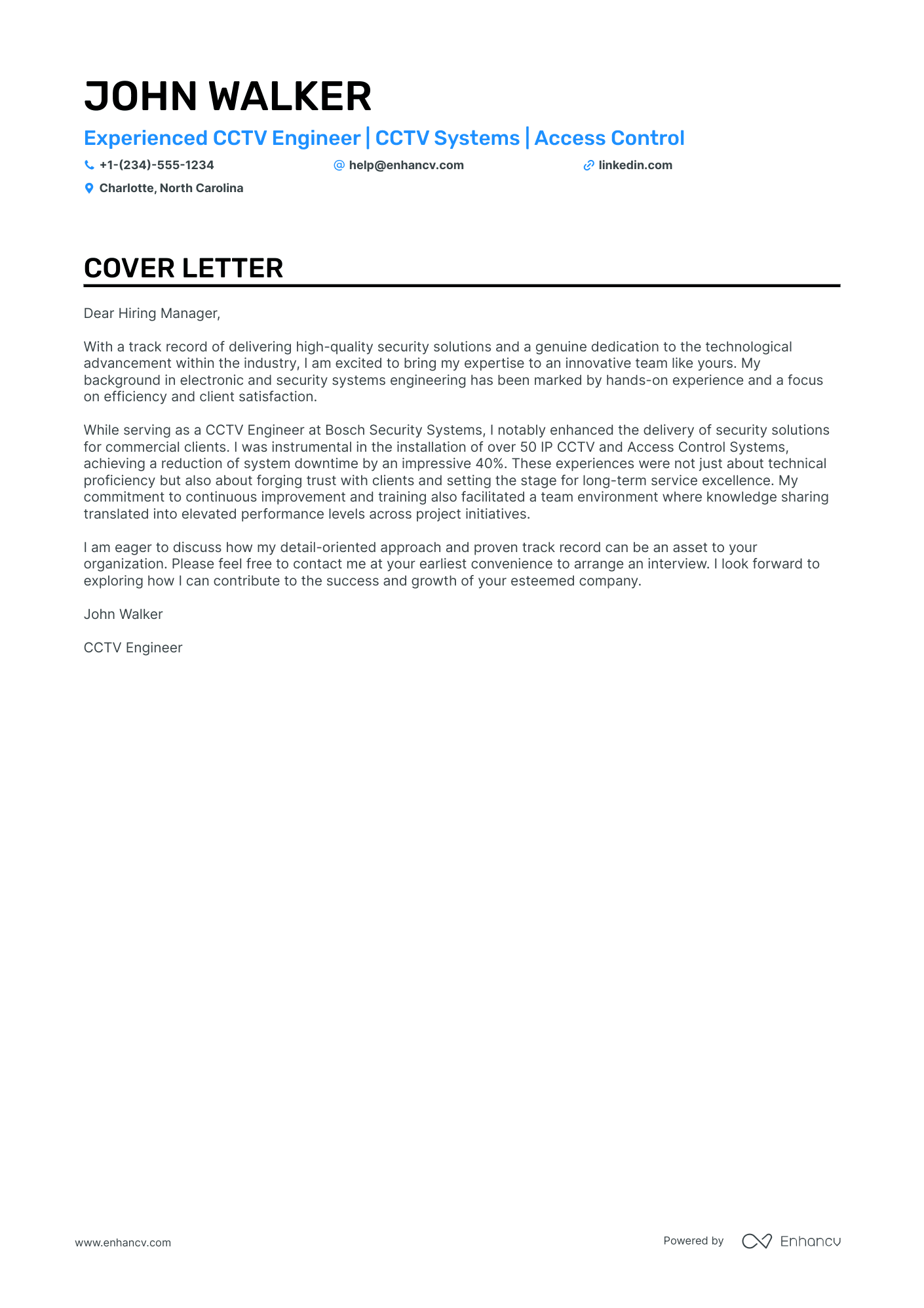 cover letter for systems engineer