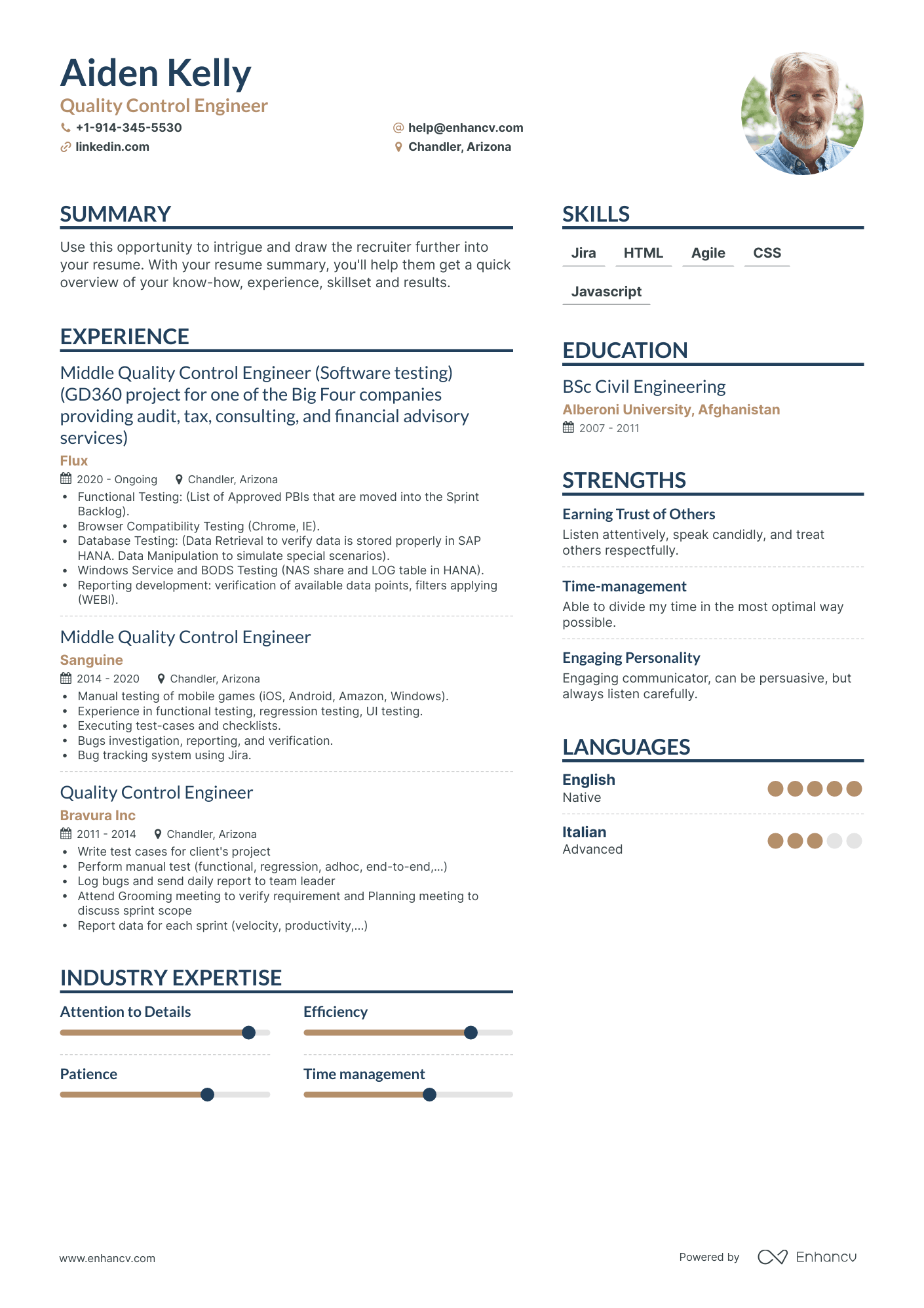 Quality Control Engineer Resume Examples & Guide for 2023 (Layout ...