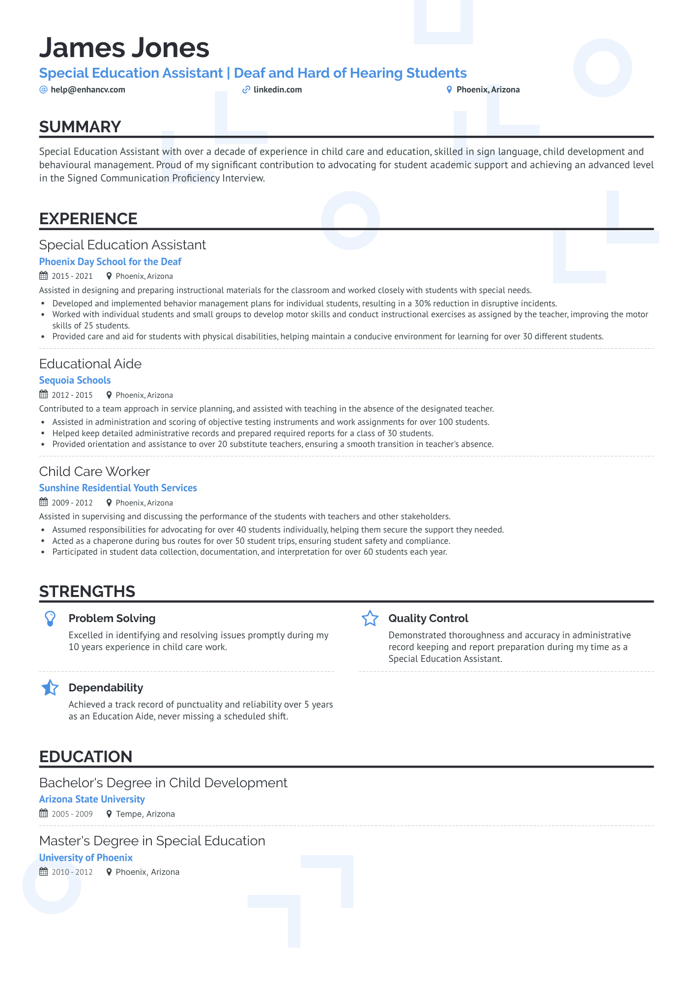 educational assistant resume samples canada
