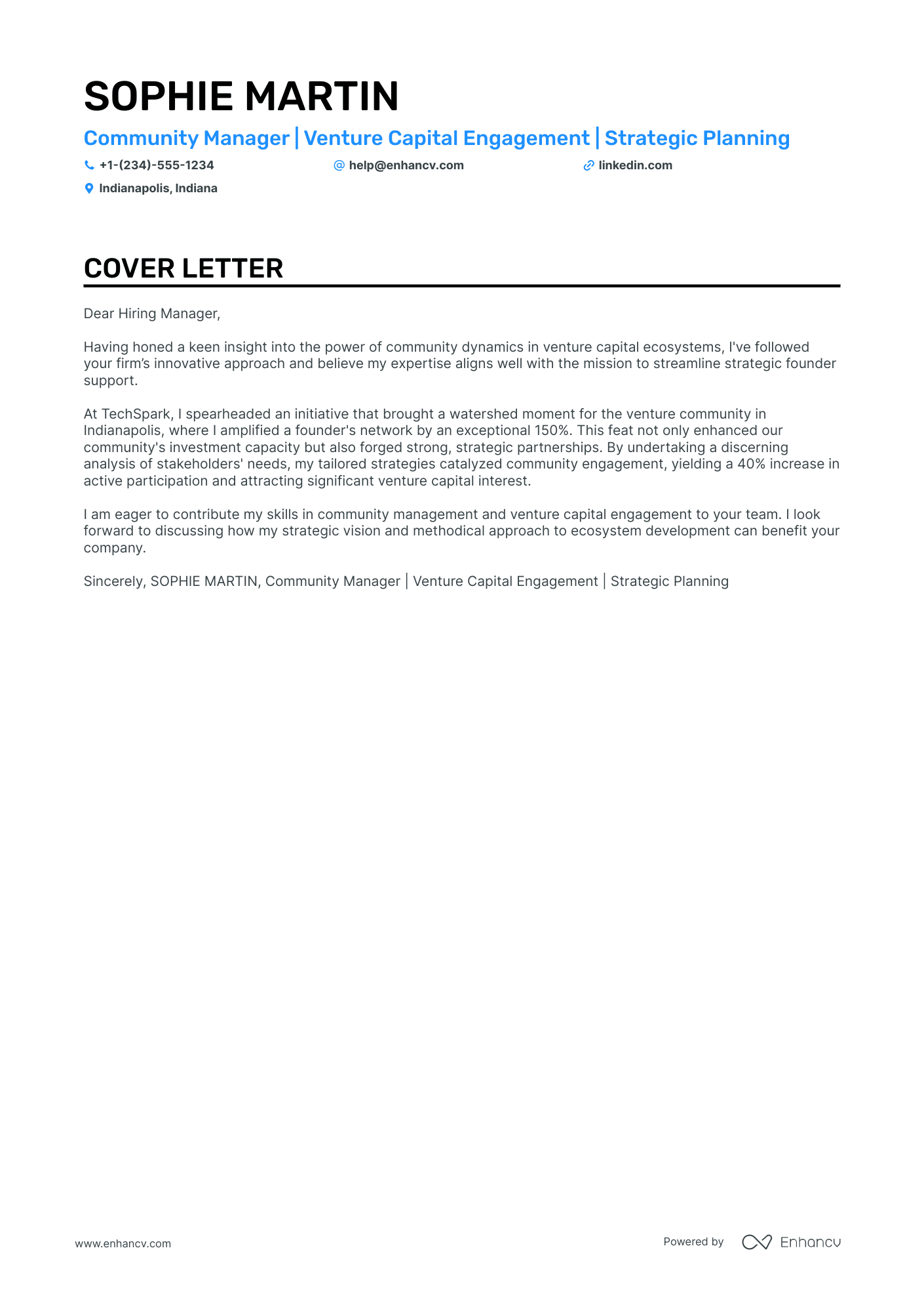 social media cover letter no experience
