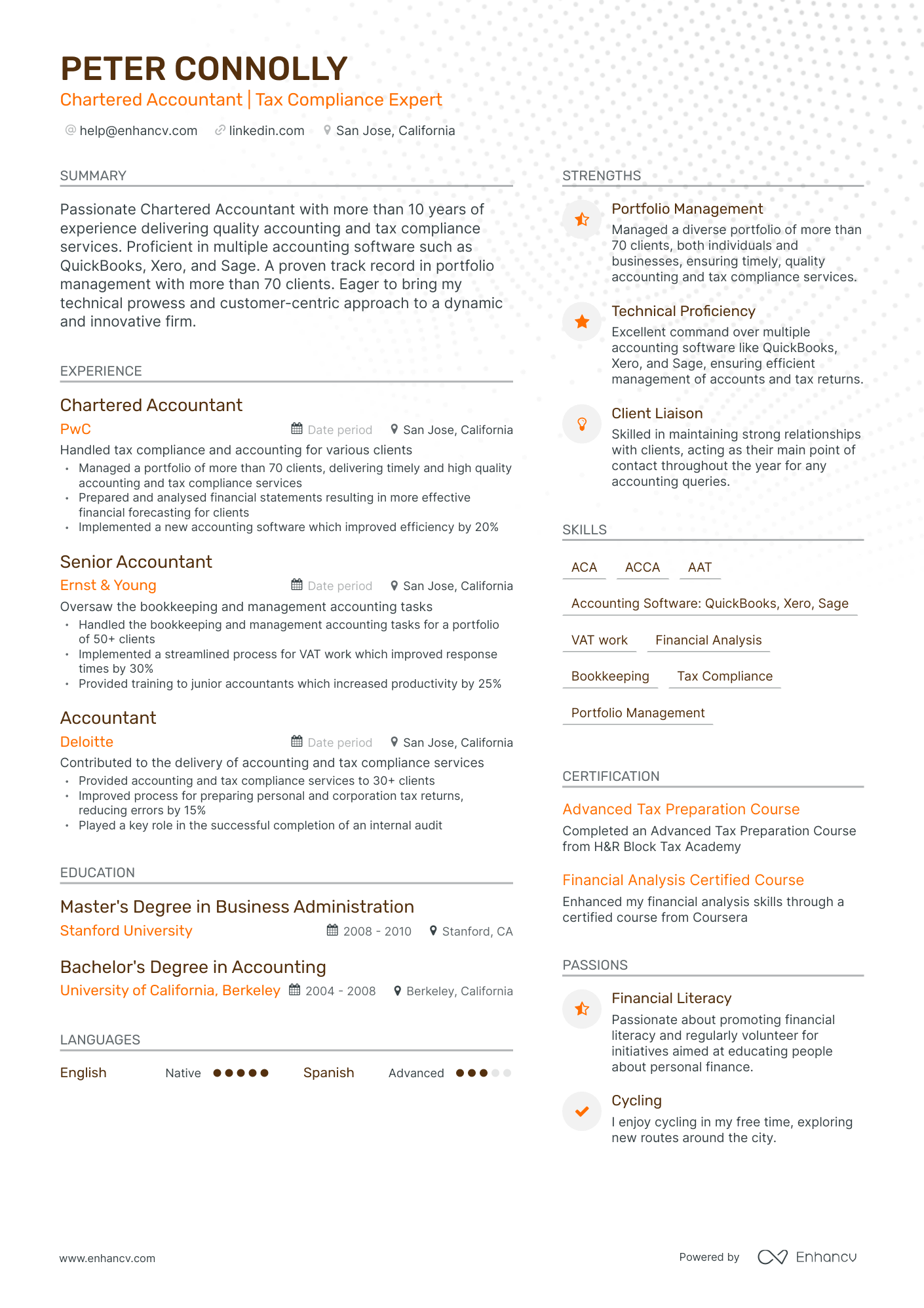 undefined Senior Accountant Resume Template