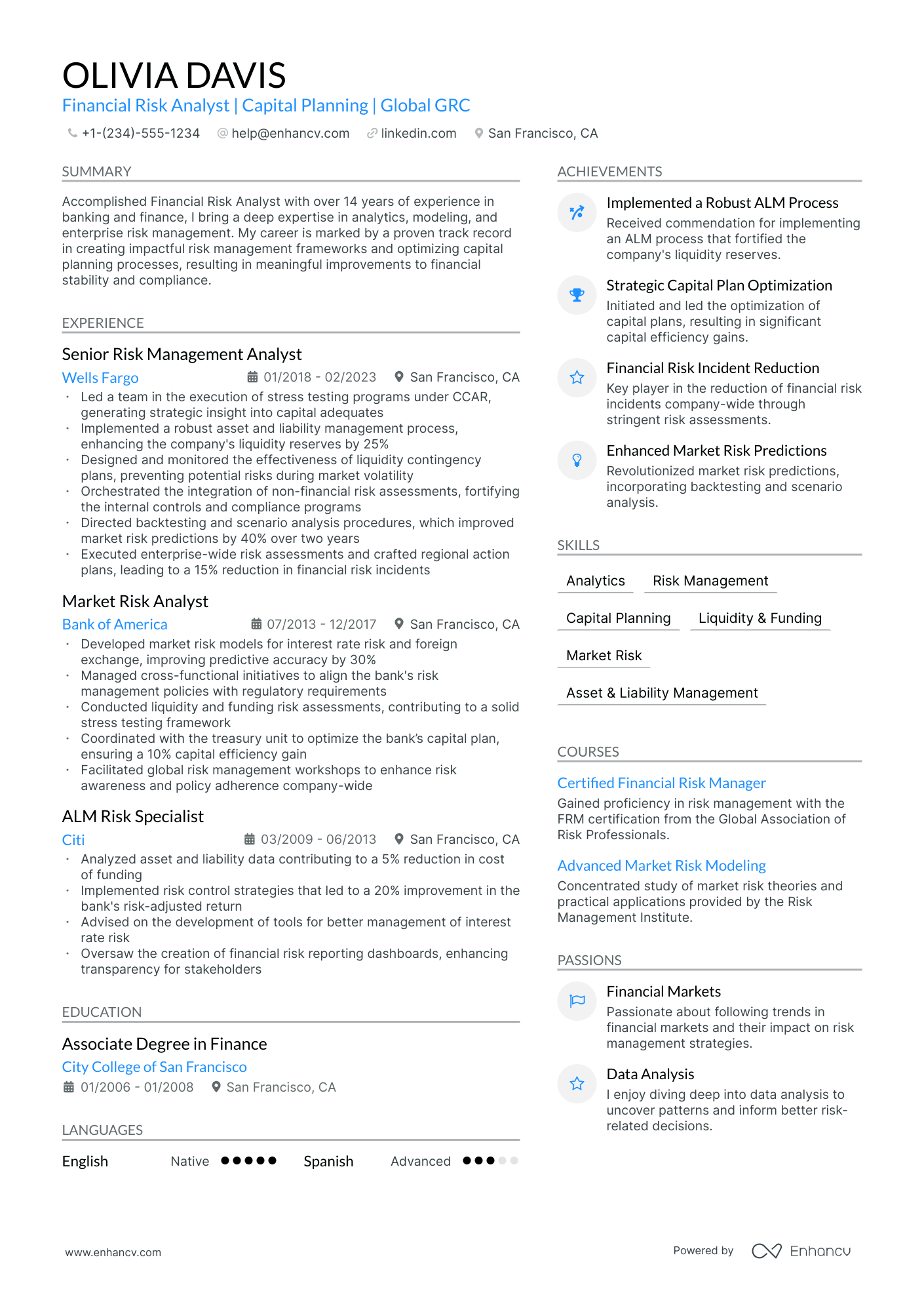Cv Examples For Risk Analyst 5 Financial Risk Analyst Resume Examples & Guide for 2024