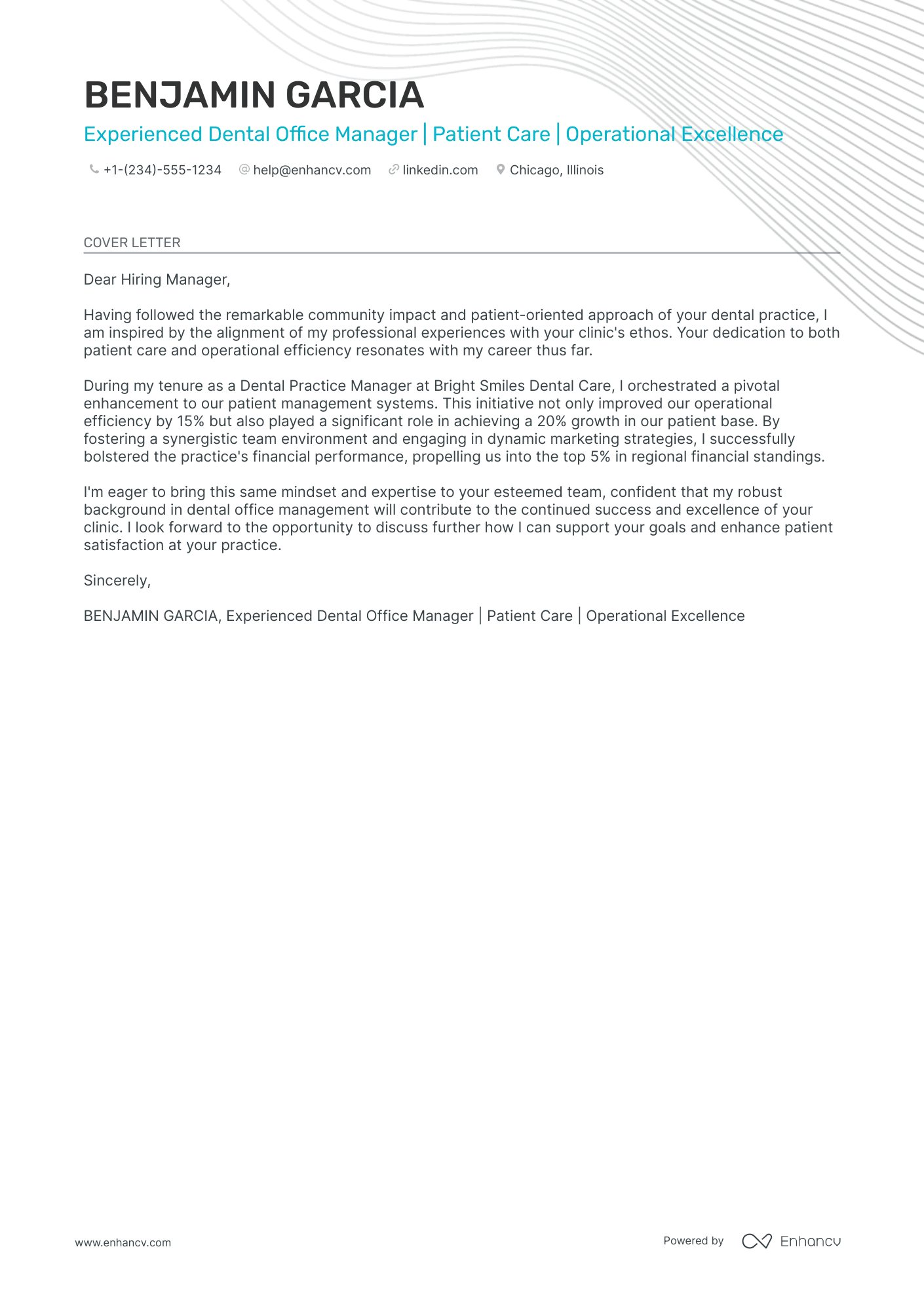 cover letter template office manager