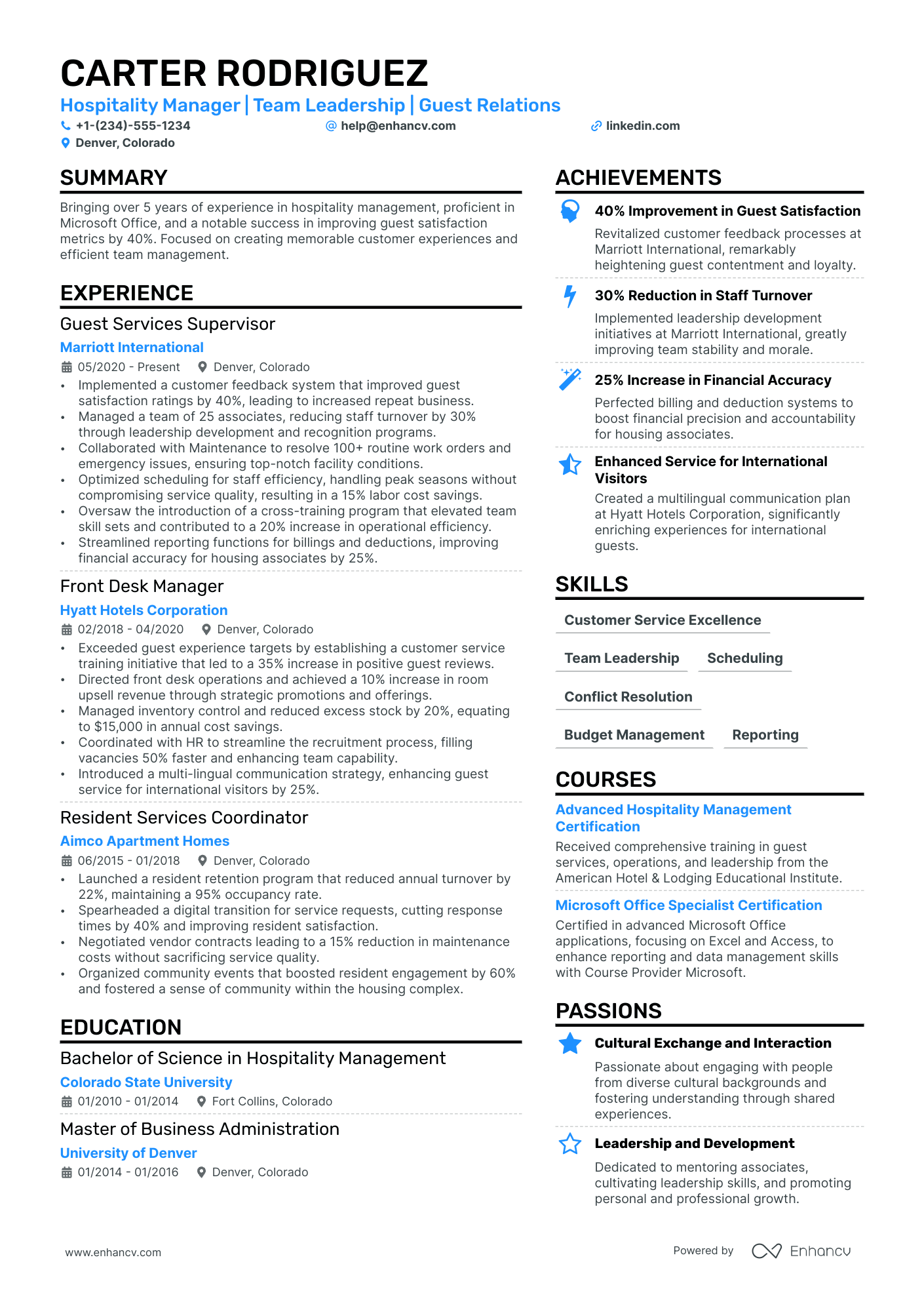 resume examples front desk receptionist