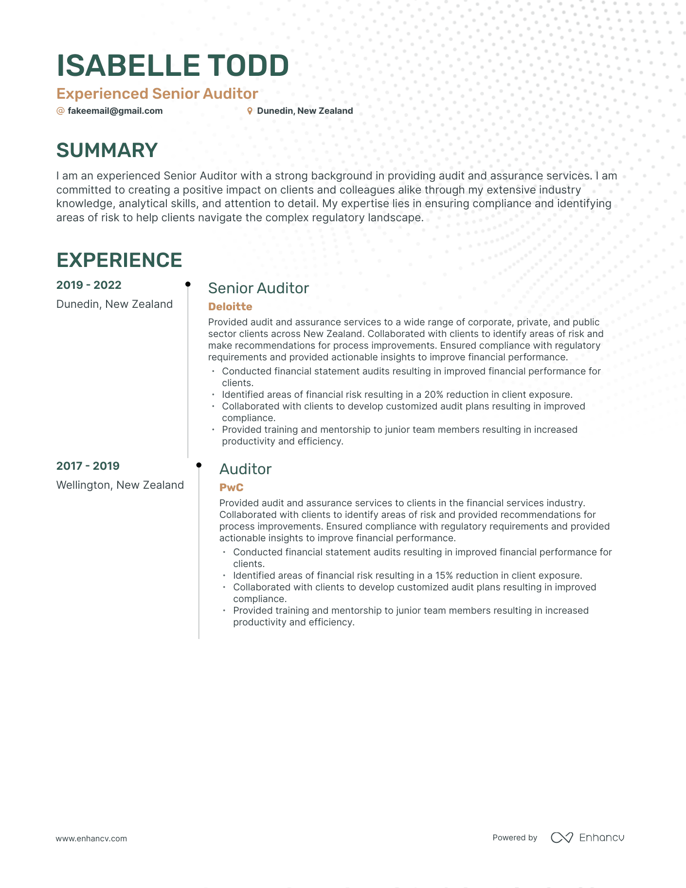 public accounting resume examples