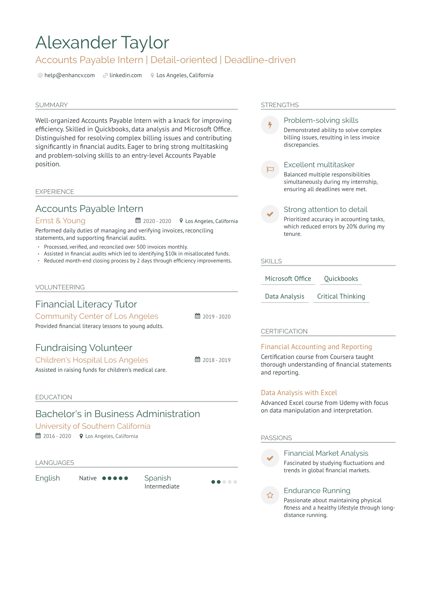 entry level accounts payable resume with no experience