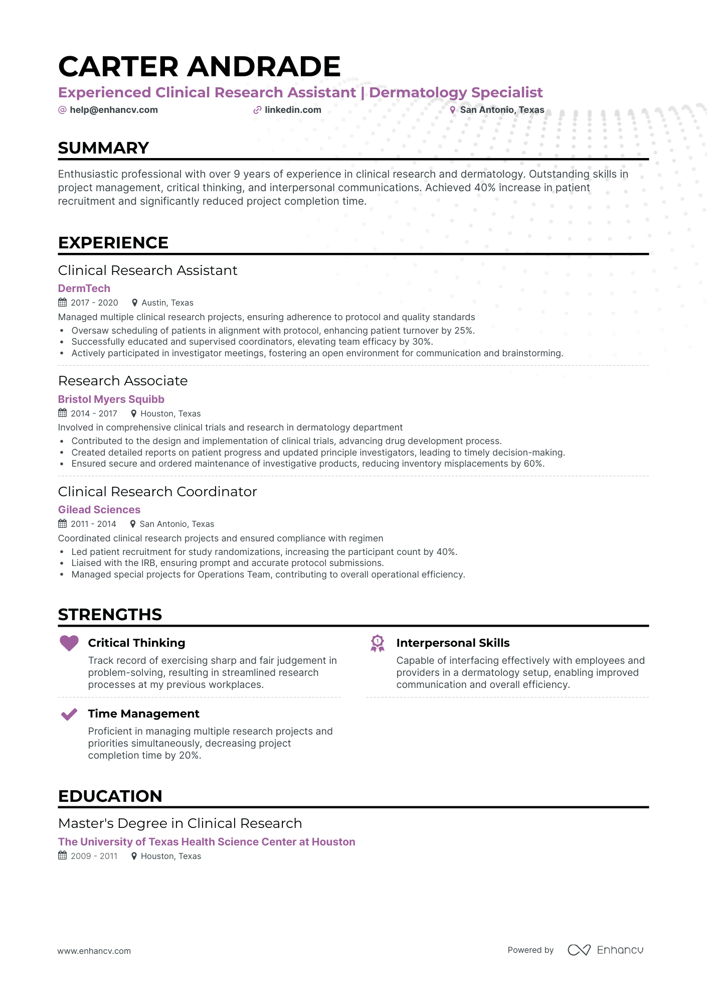 undefined Clinical Research Assistant Resume Template