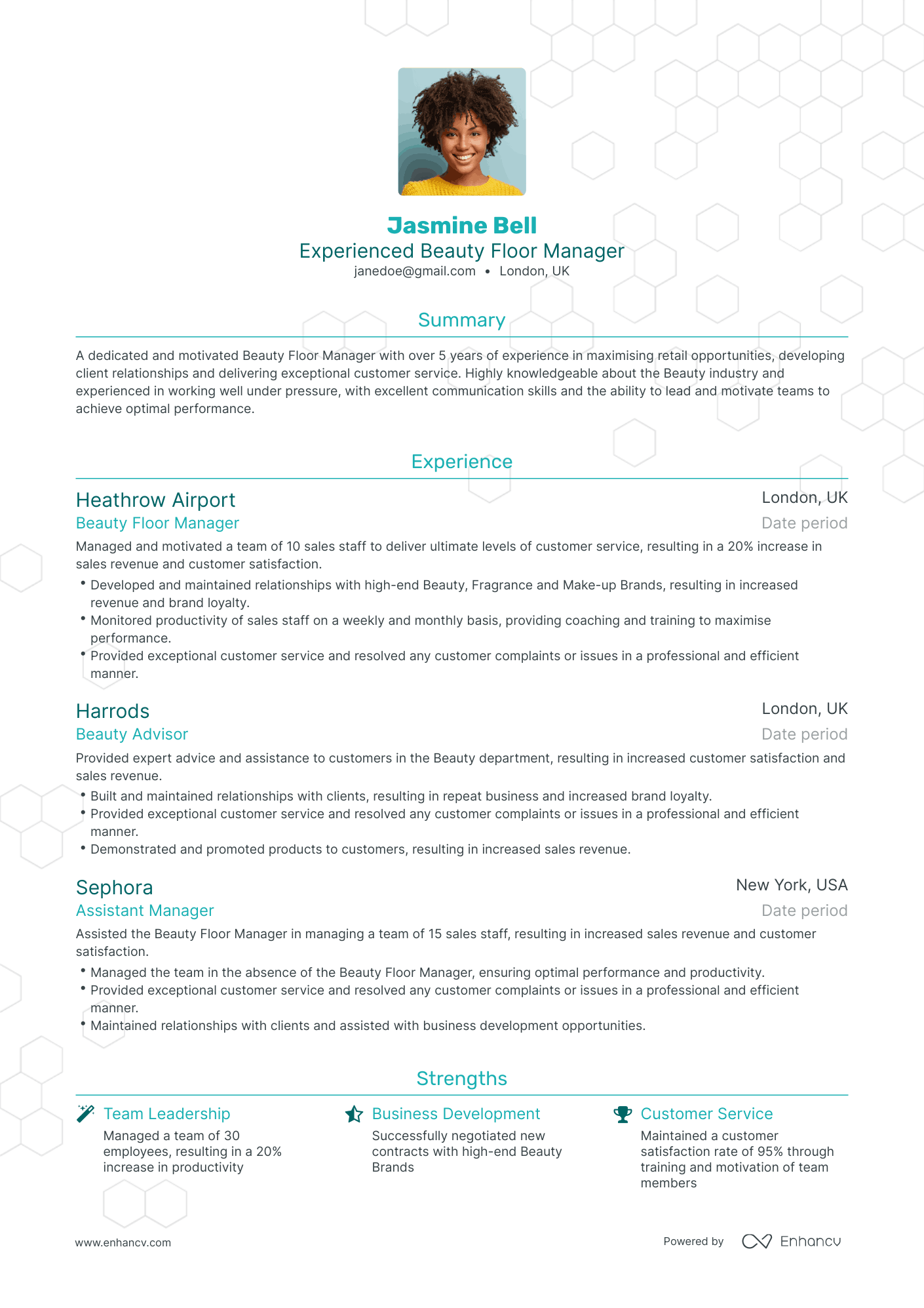 Traditional Airport Manager Resume Template