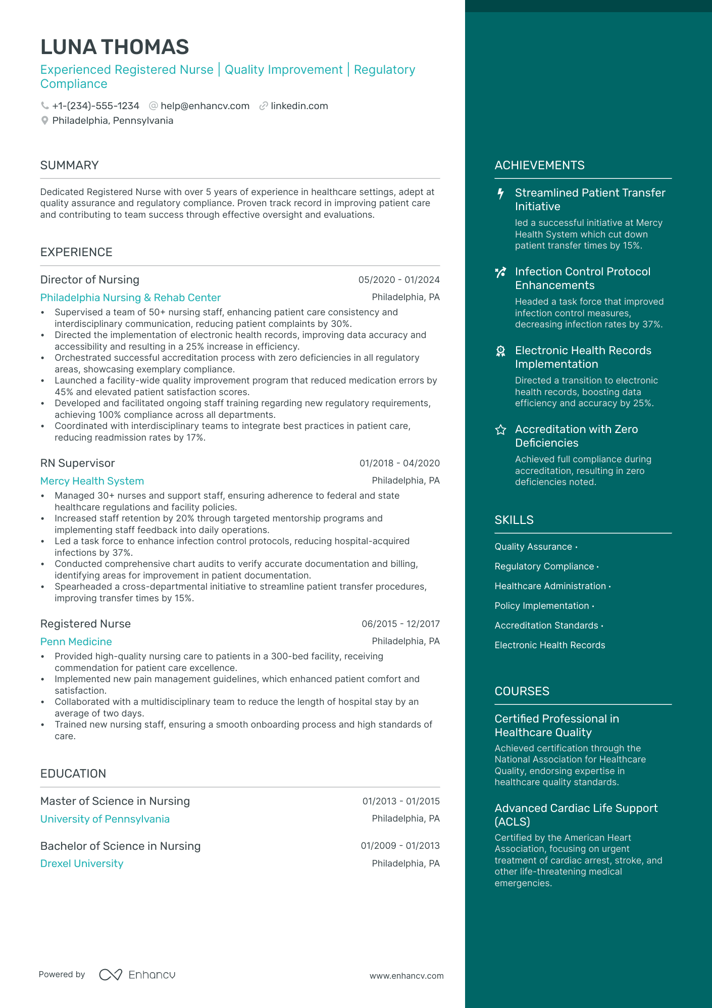 charge rn resume sample