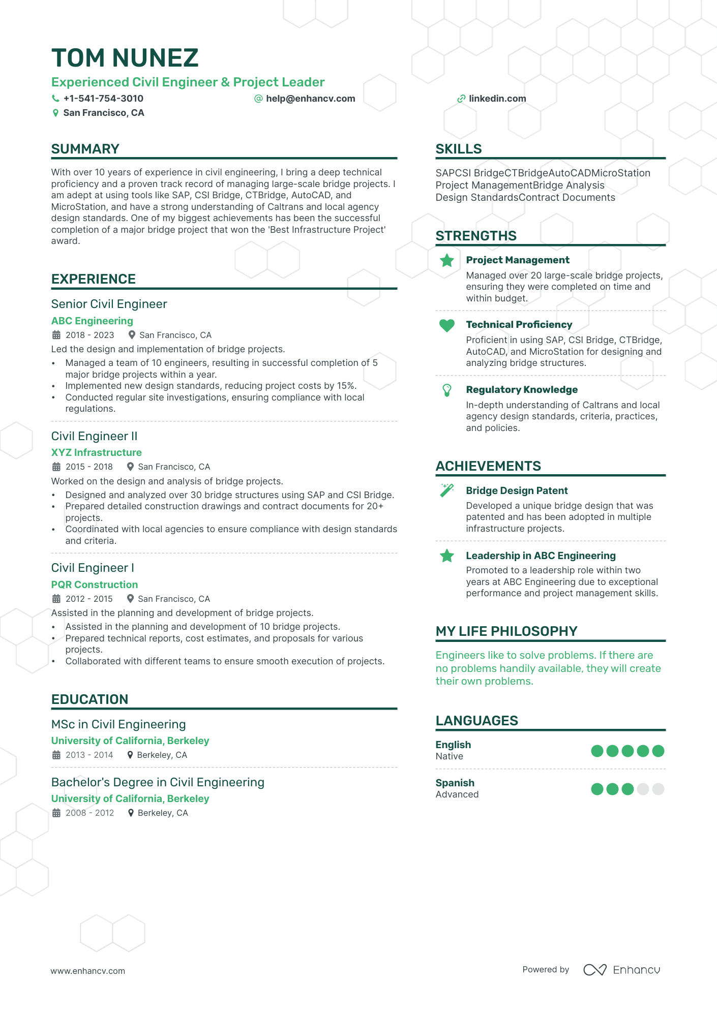 how to make a good engineering resume