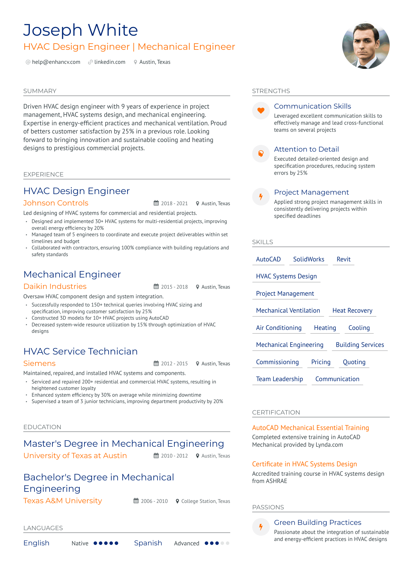 sample resume for mechanical design engineer with experience