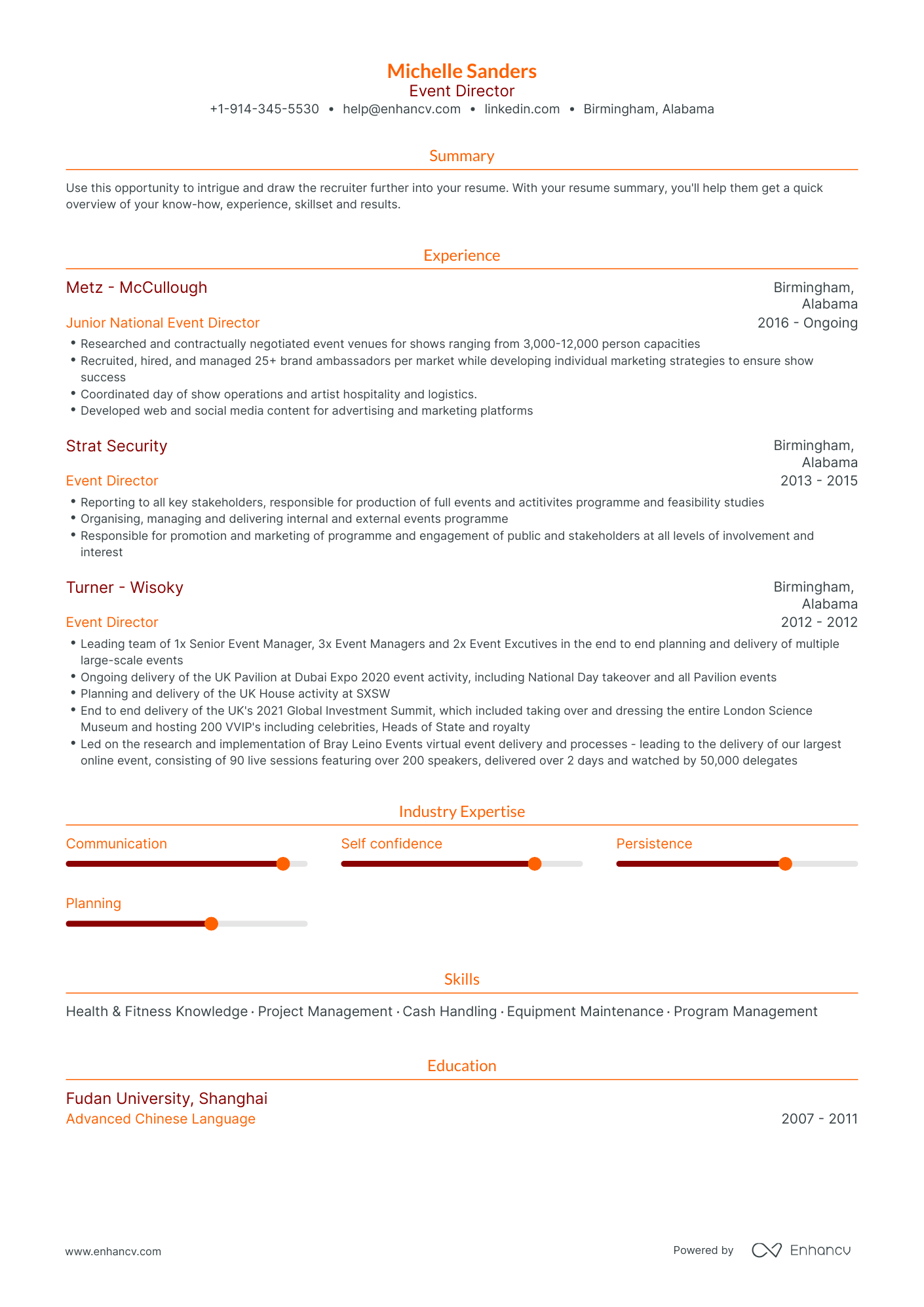 Event Director Resume Examples & Guide for 2023 (Layout, Skills ...