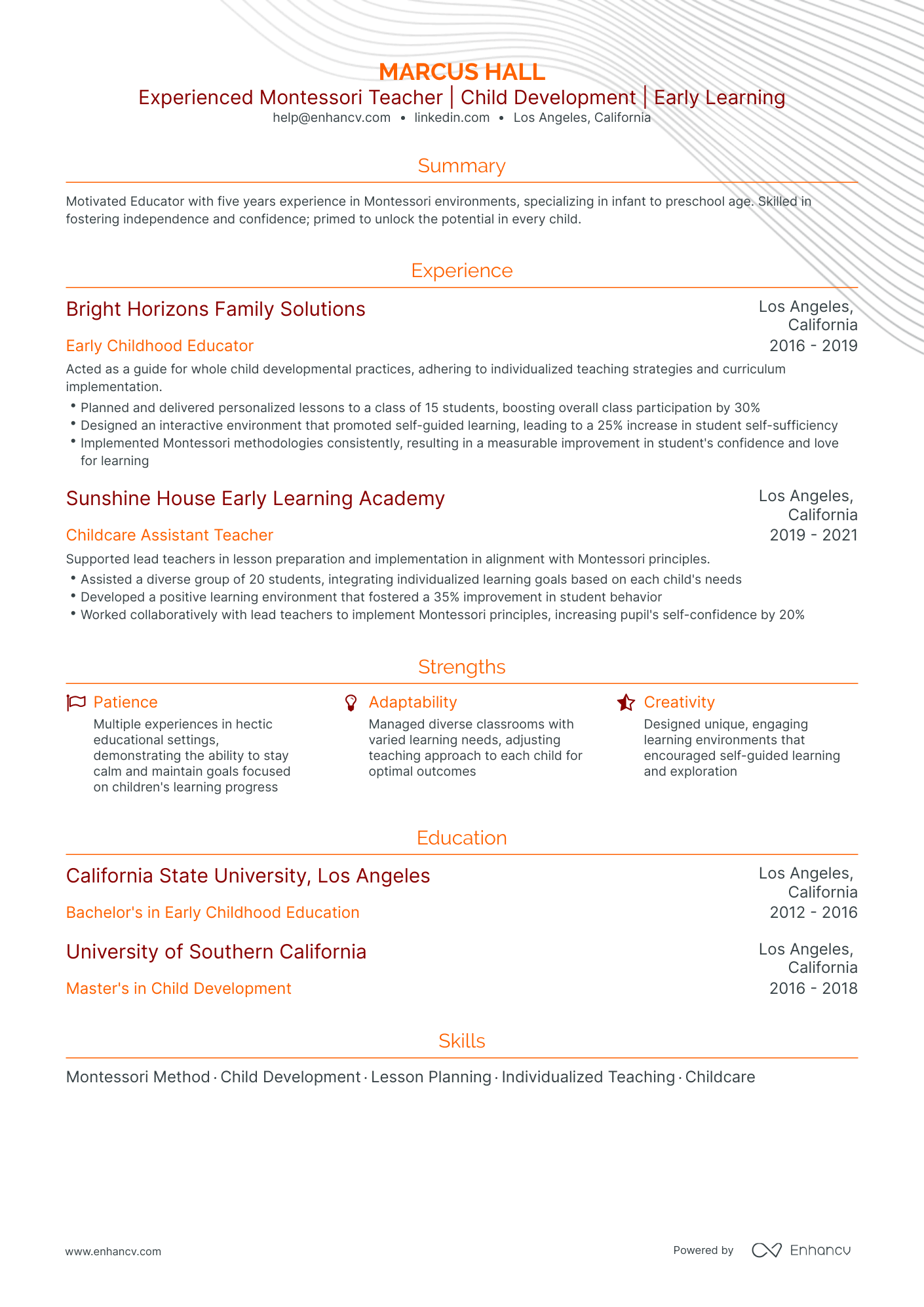 undefined Daycare Teacher Assistant Resume Template