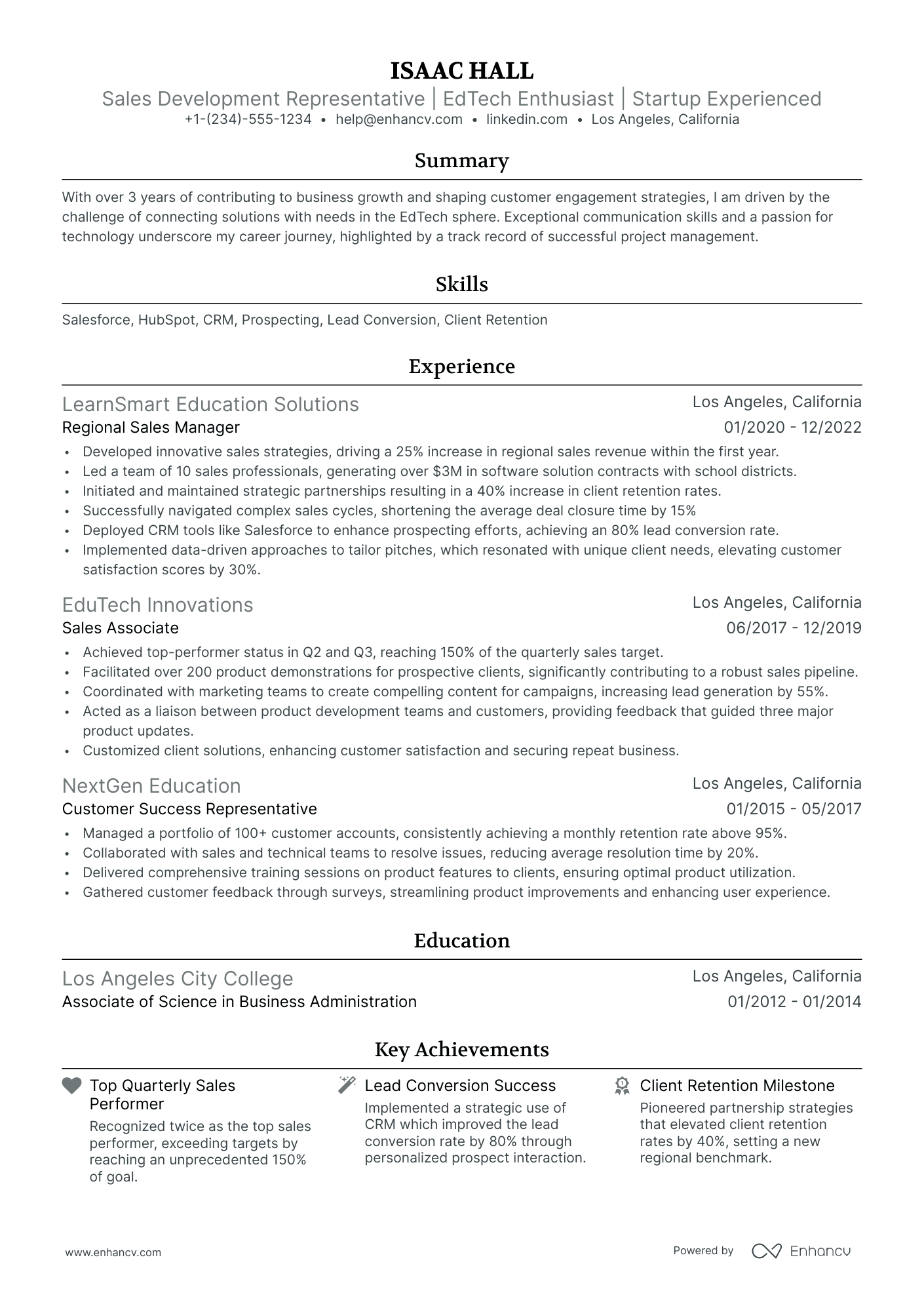 sample resume for teacher changing careers