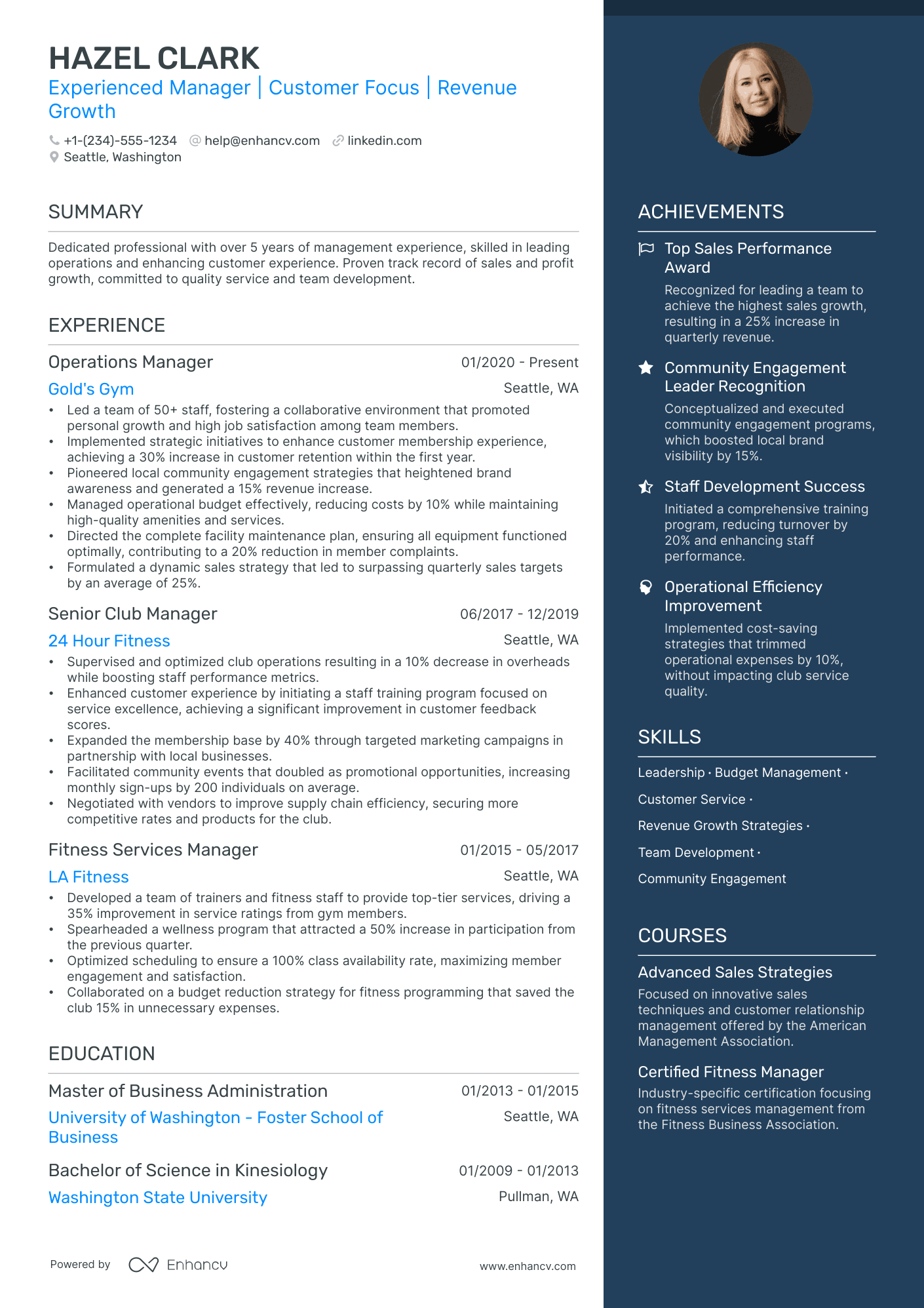 cover letter examples club manager