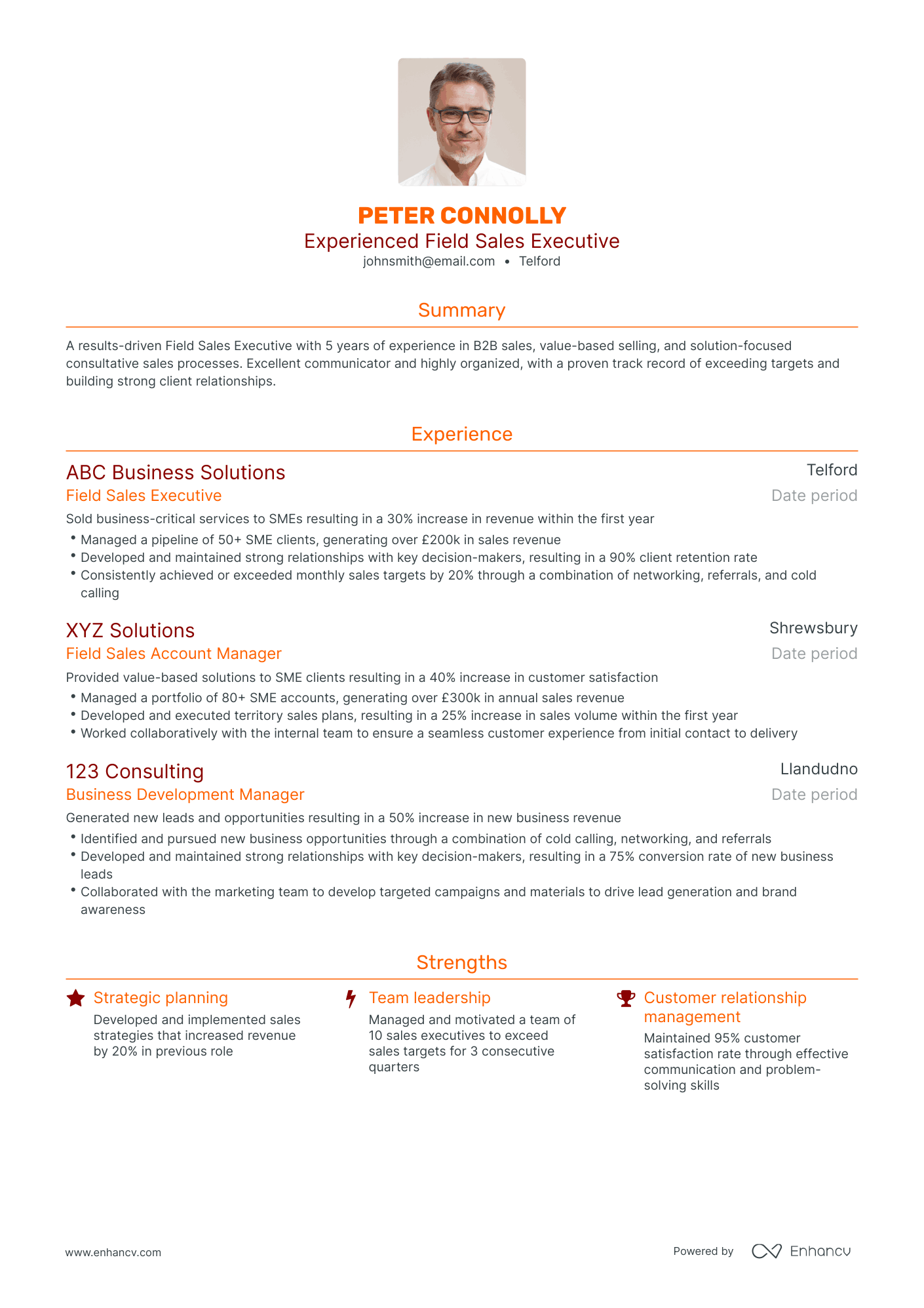 Traditional Executive Manager Resume Template