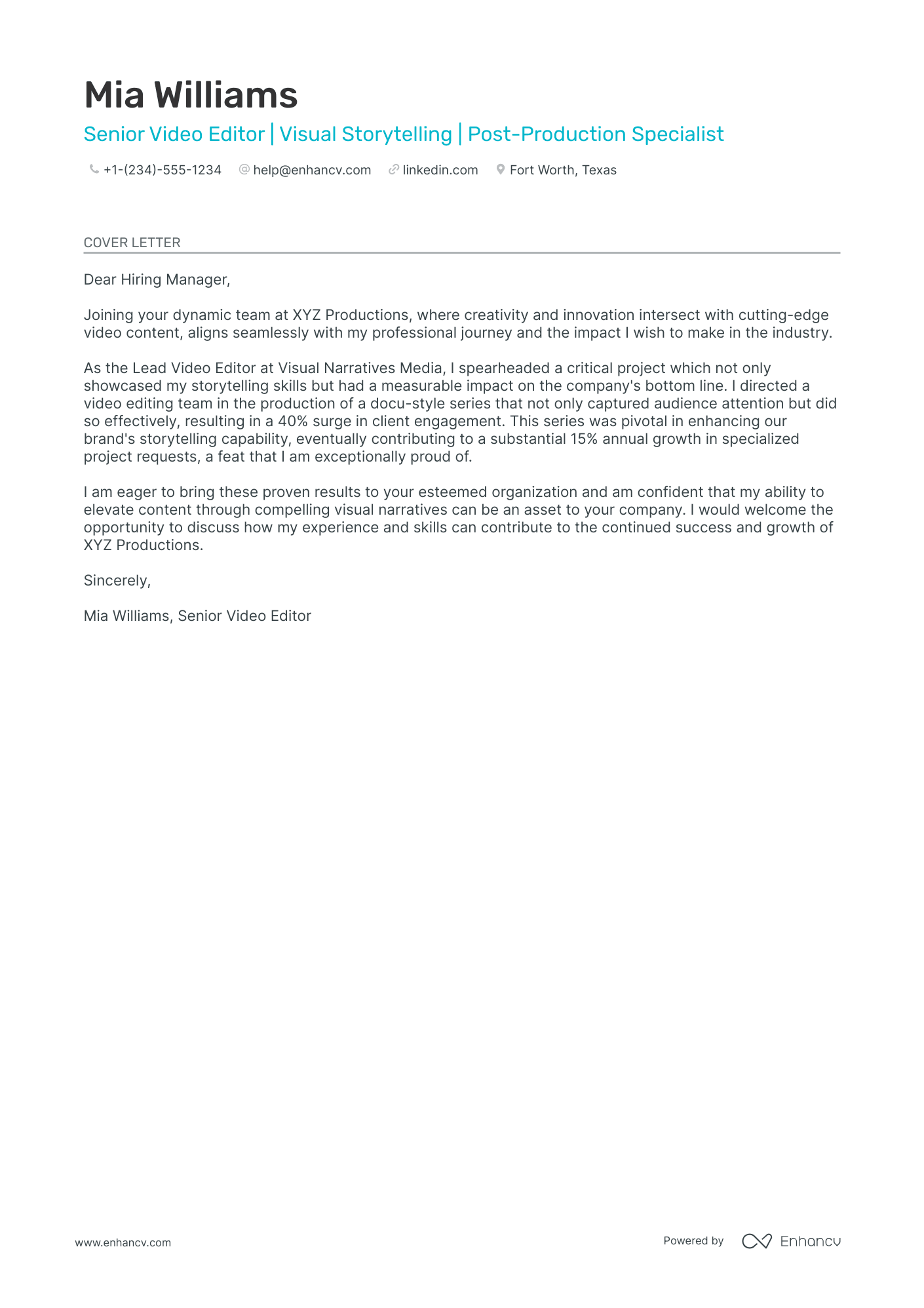 cover letter for freelancer project proposal