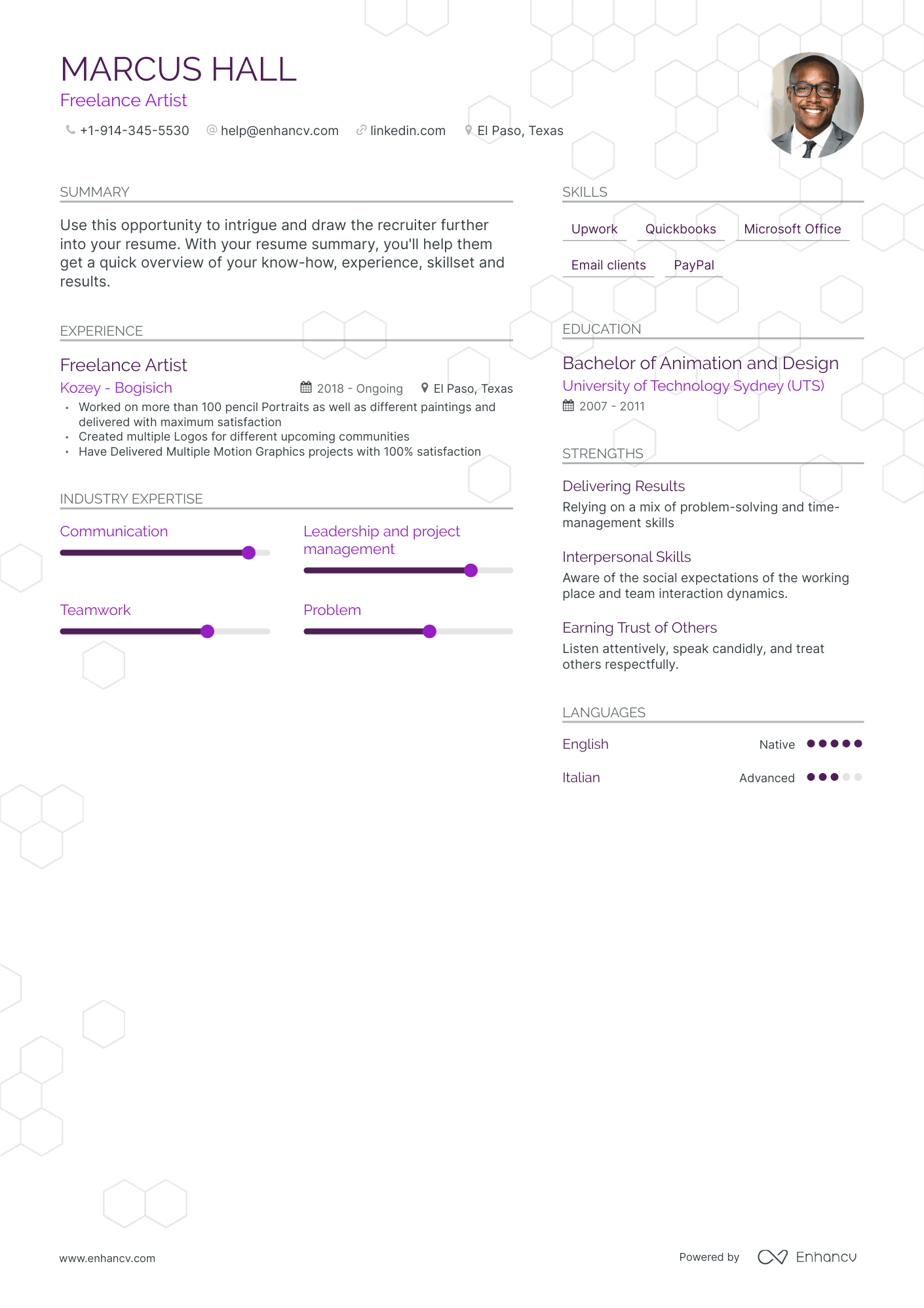 Freelance Artist Resume Examples - AHR0cHM6Ly9jZG4uZW5oYW5jdi5jb20vcHJlZGVmaW5lZC1leGFtcGxlcy9hWTFCaDhIQllrQ0VpOWJjcHd4blg3NkMxSVMwdmlZek5IN0RqWUV5L2ltYWdlLnBuZw~~. 