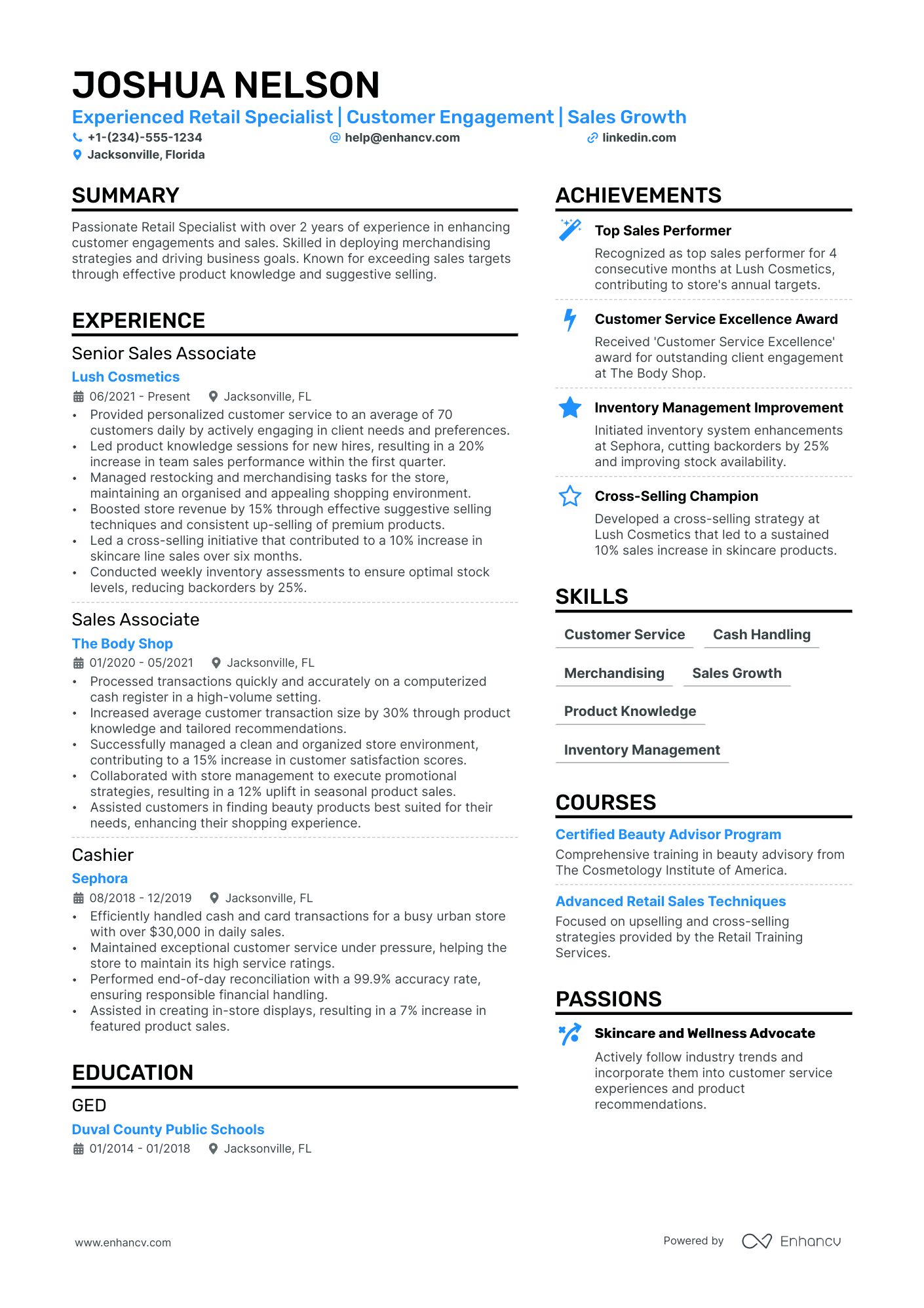 what to write about cashier job on resume