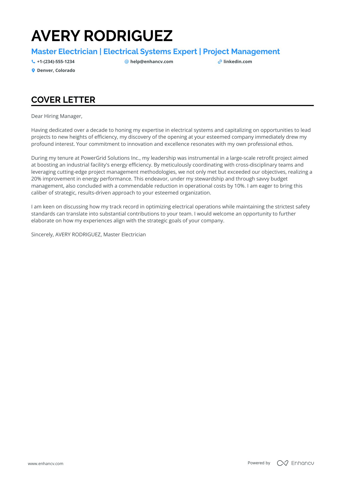 cover letter template for construction job