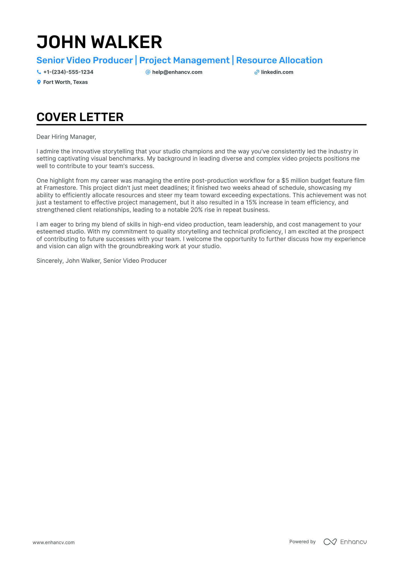 cover letter for freelancer project proposal