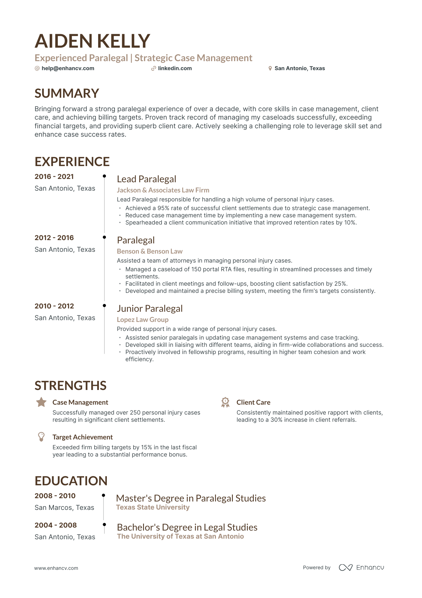 undefined Personal Injury Paralegal Resume Template