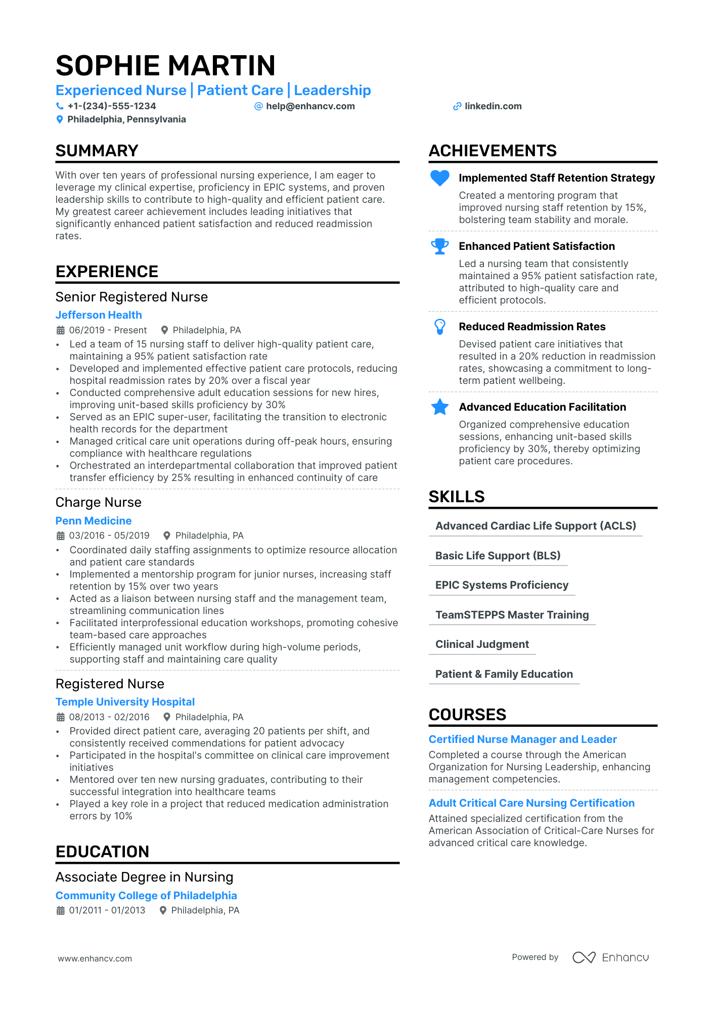 resume for nursing assistant sample