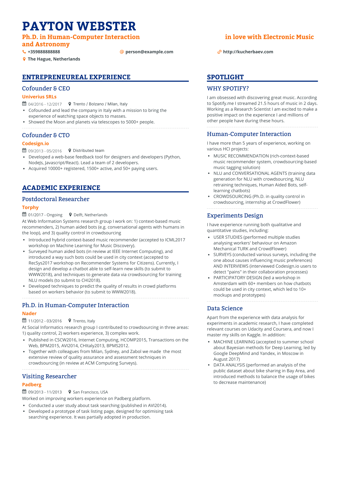 Simple Data Analyst Resume Template