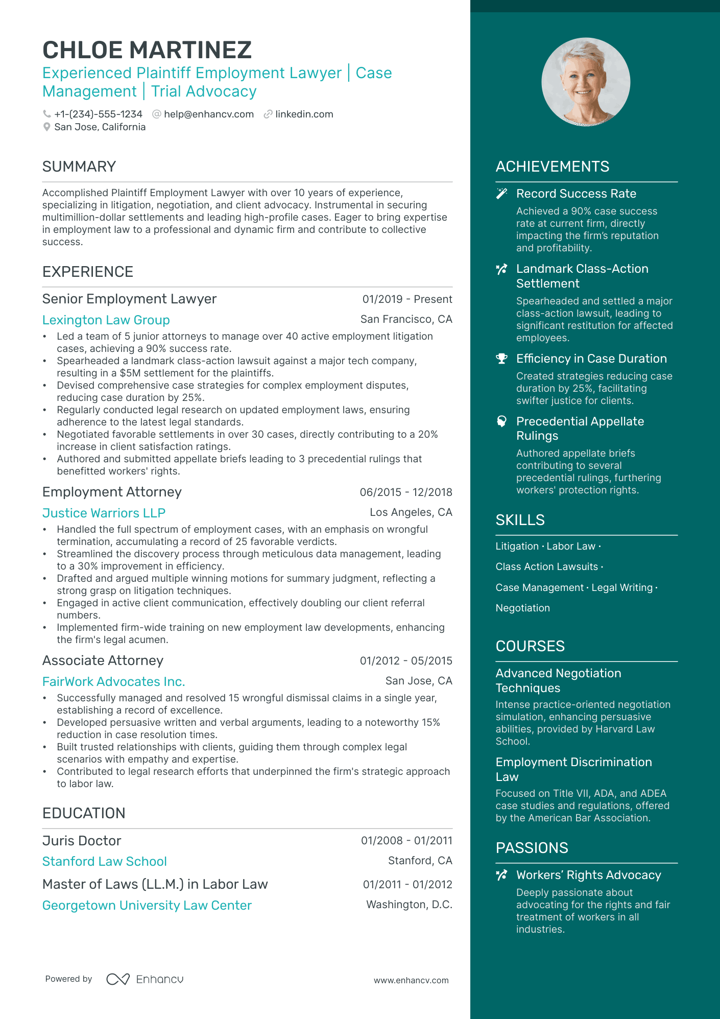 resume lawyer examples
