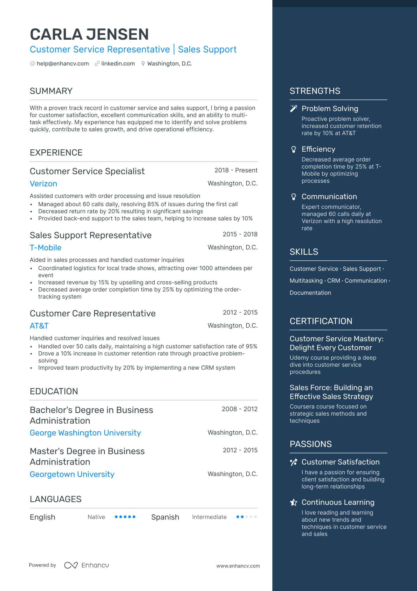 functional resume customer service samples