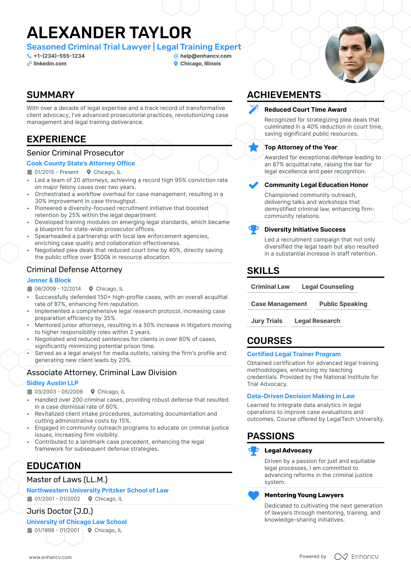 example resume for lawyers