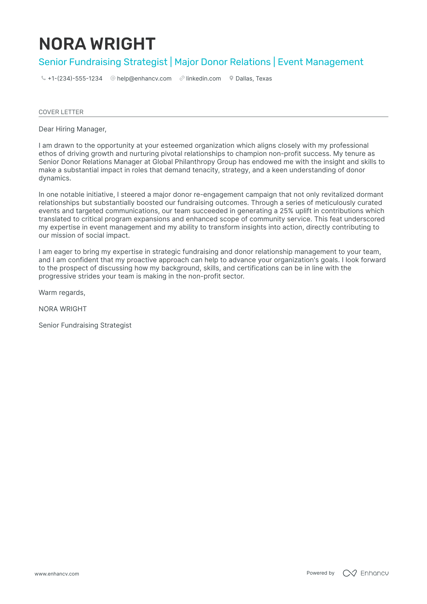 cover letter applying for finance