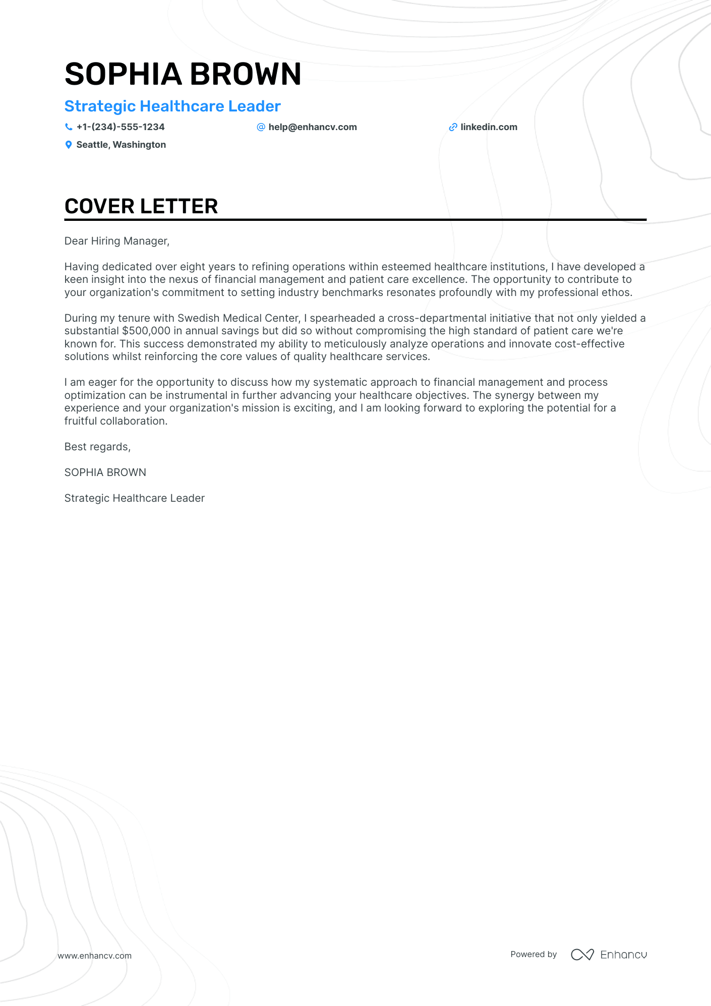 operations manager job application cover letter