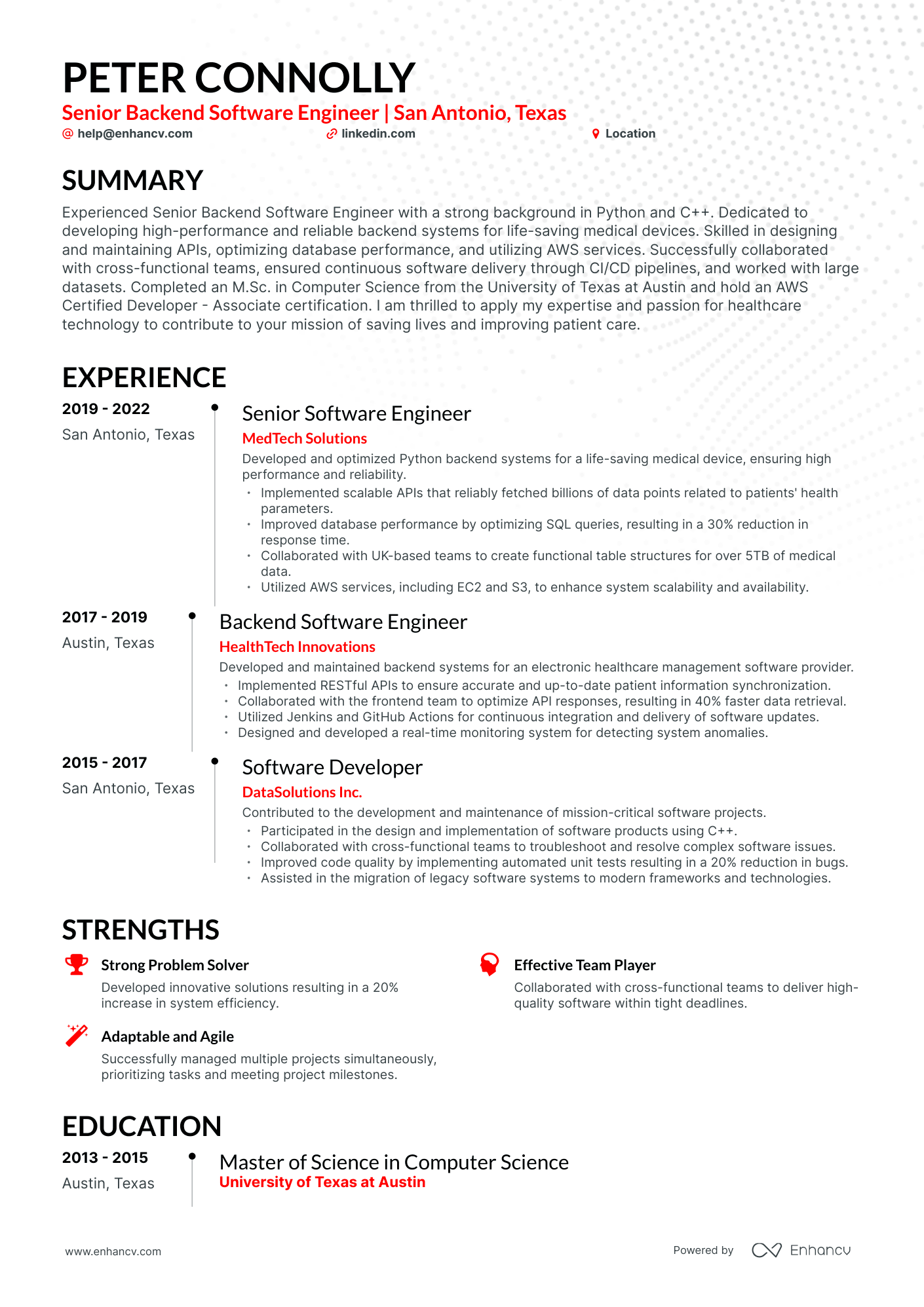 undefined AWS Data Engineer Resume Template