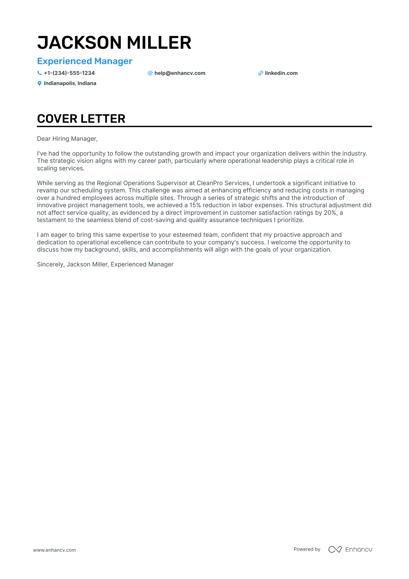cover letter of janitorial