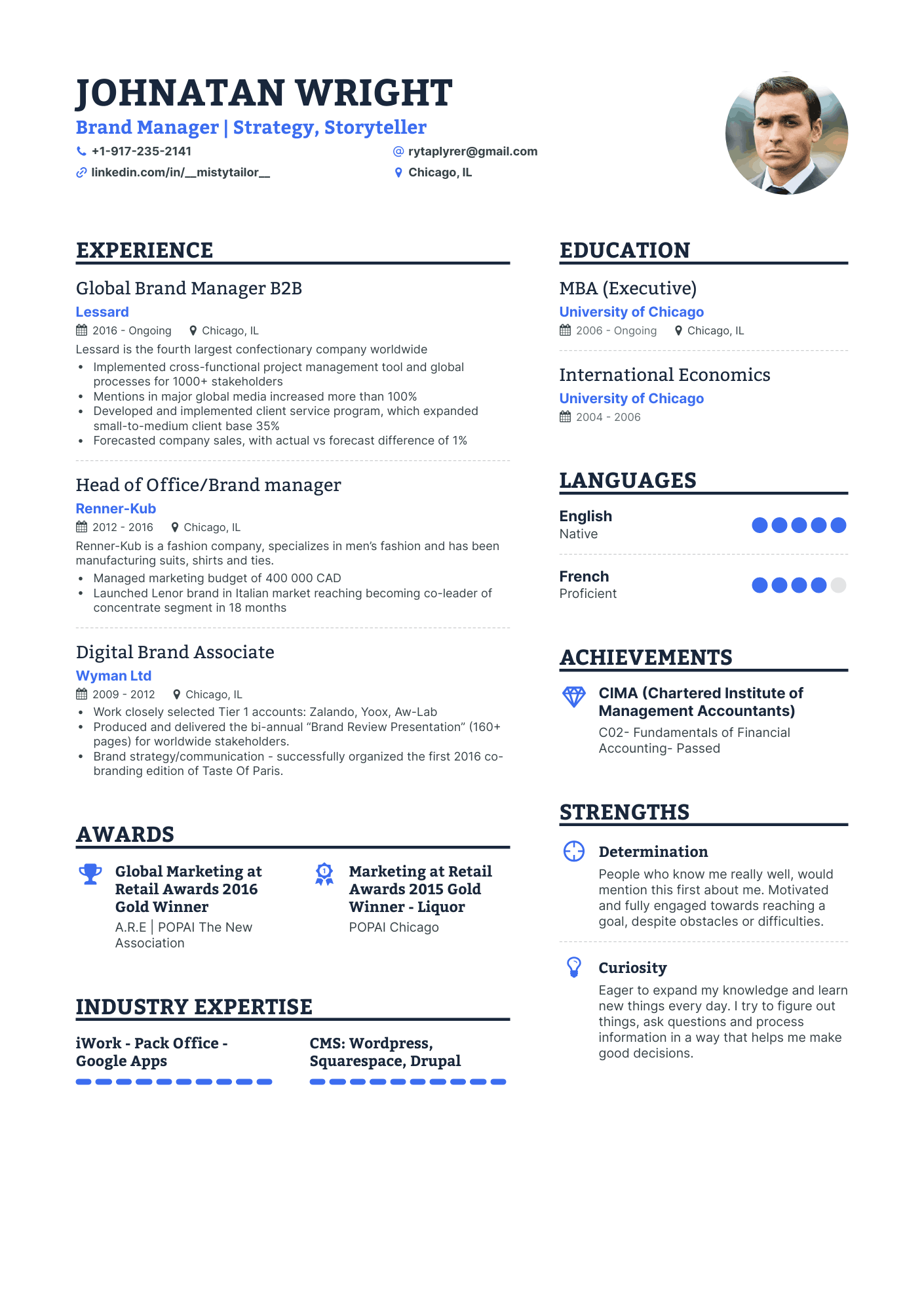 Simple Salesforce Consultant Resume Template