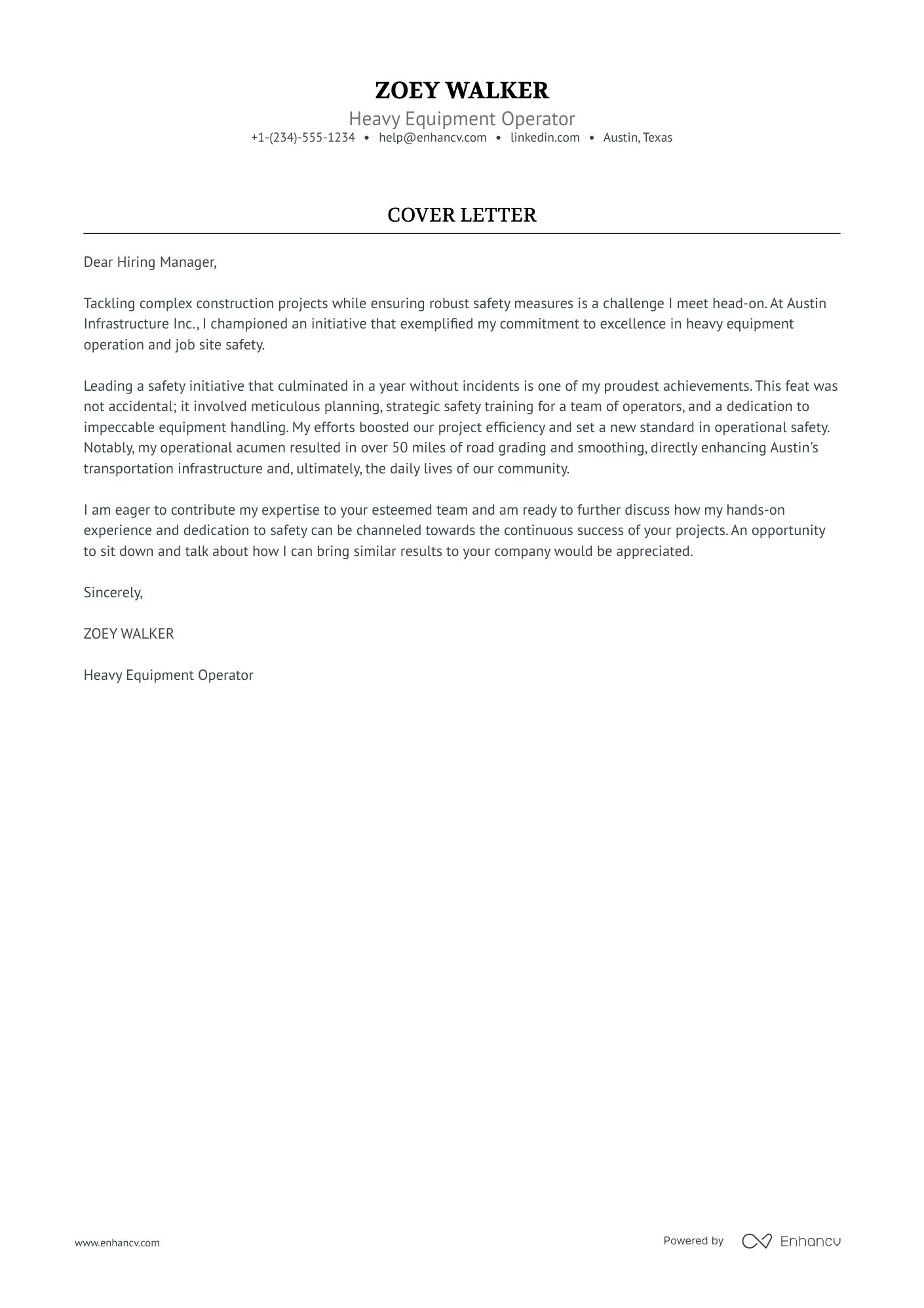 warehouse manager cover letter example