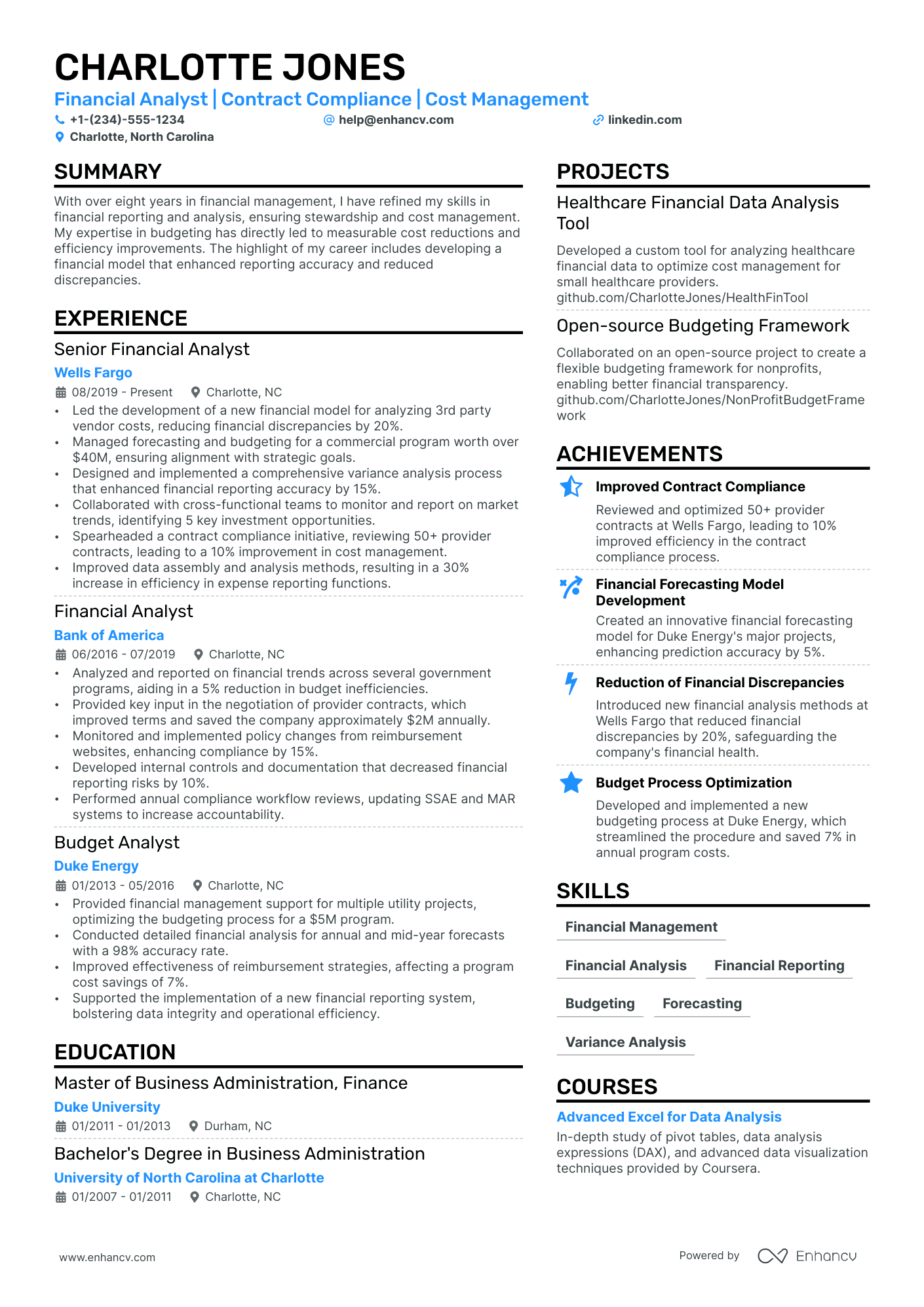 resume samples for data analyst