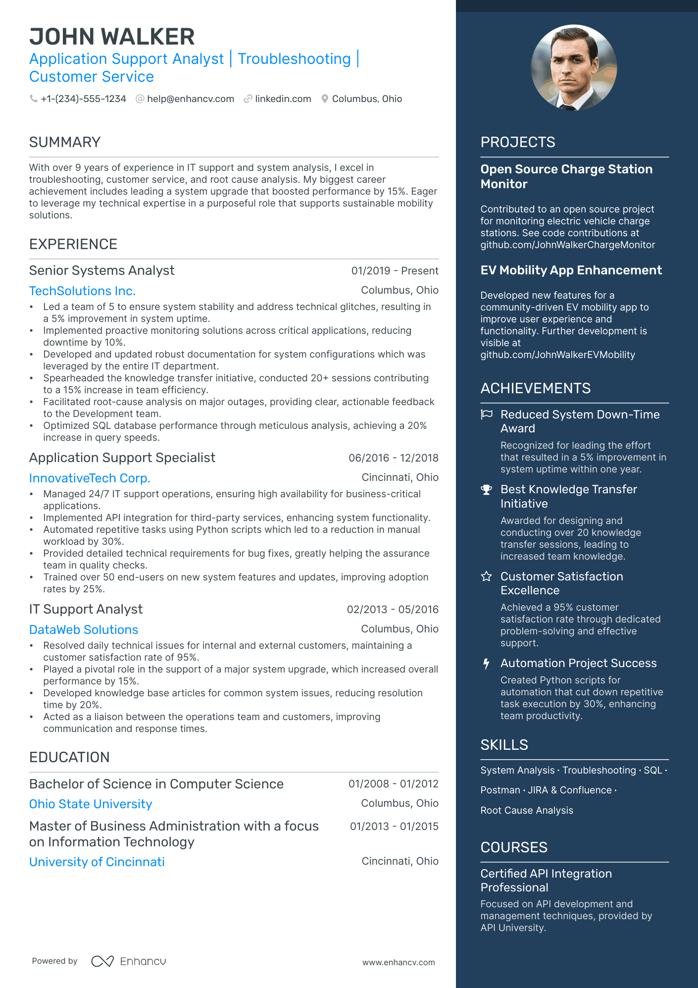 application support resume