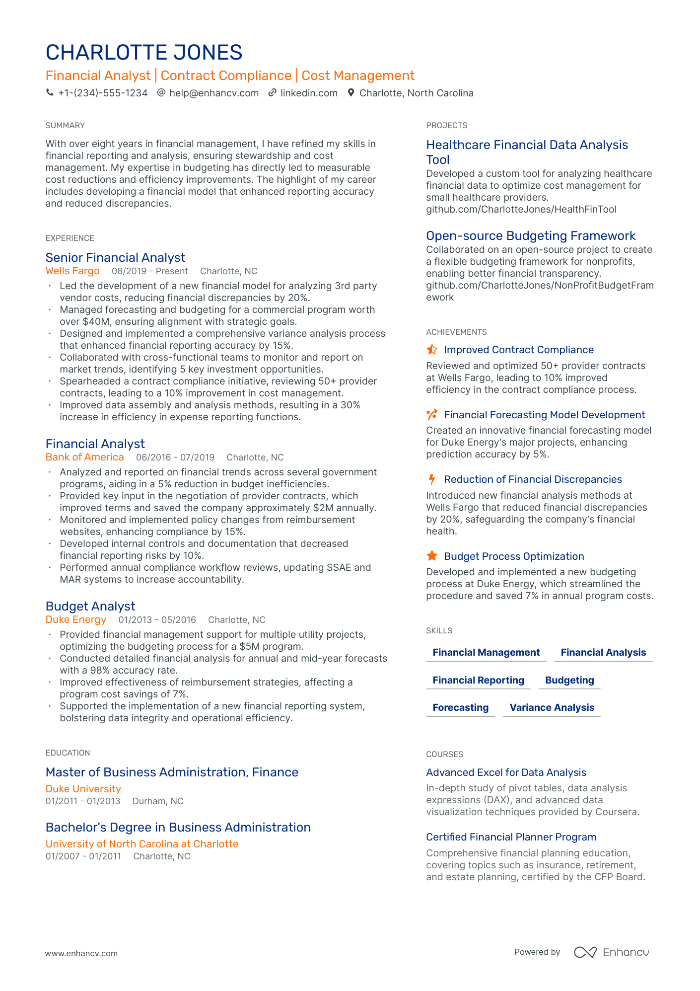 healthcare analyst resume examples