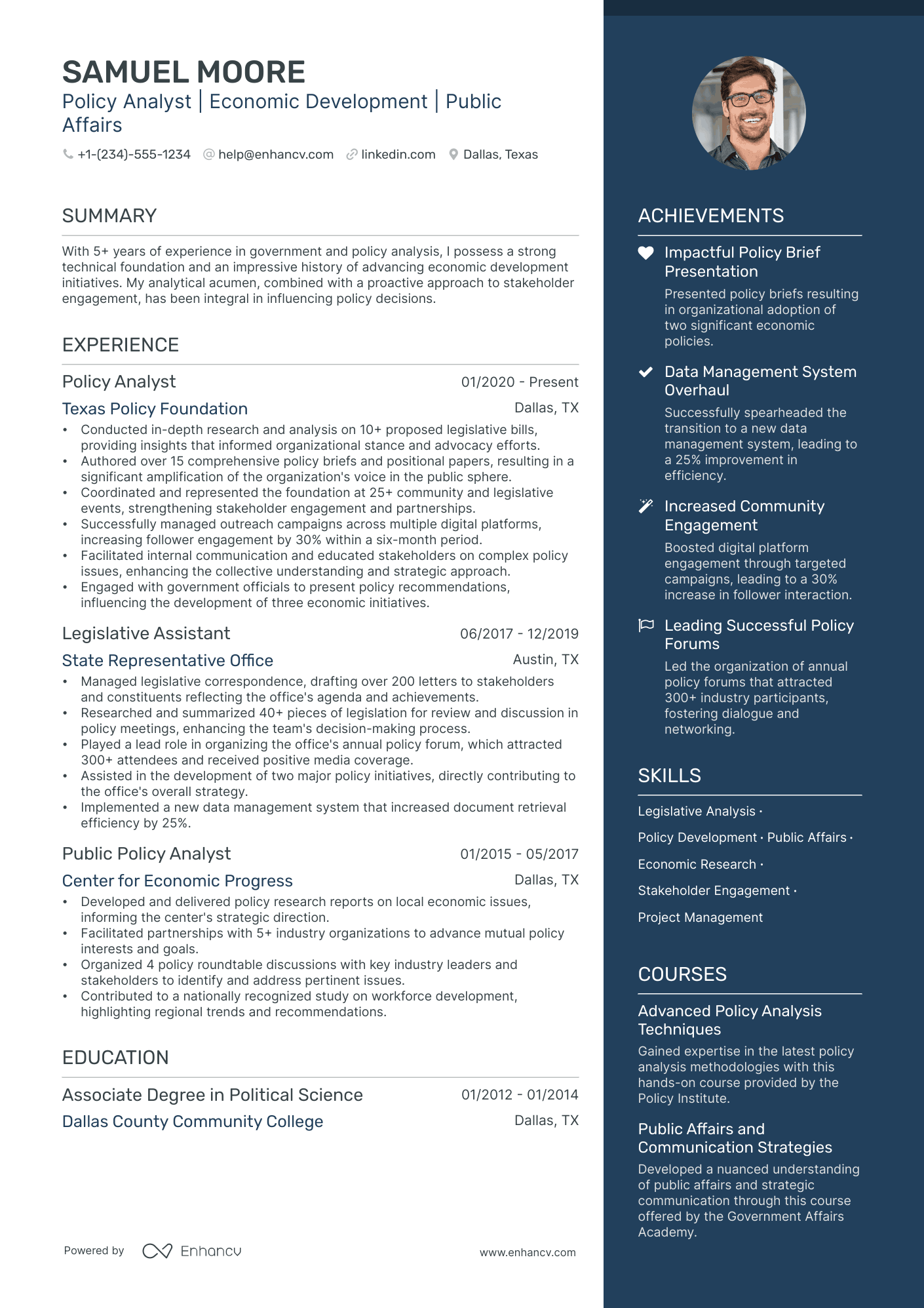 resume summary examples for government jobs