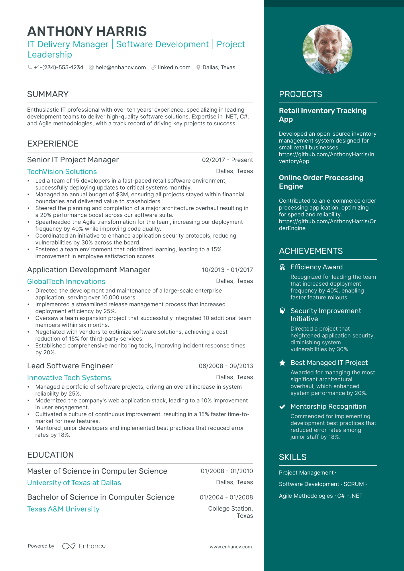 service delivery manager resume doc