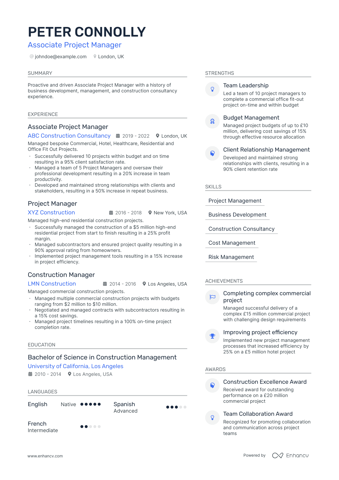 project manager resume best