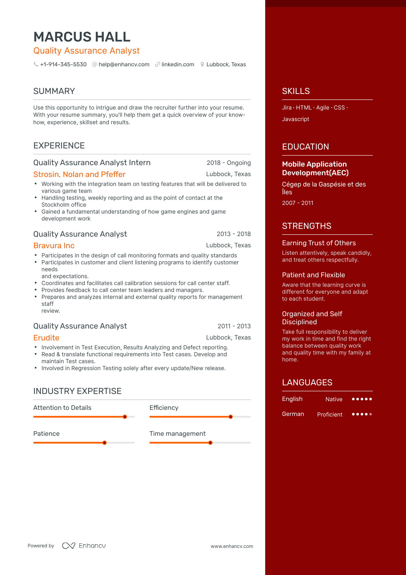 Quality Assurance Analyst Resume Examples & Guide for 2023 (Layout ...