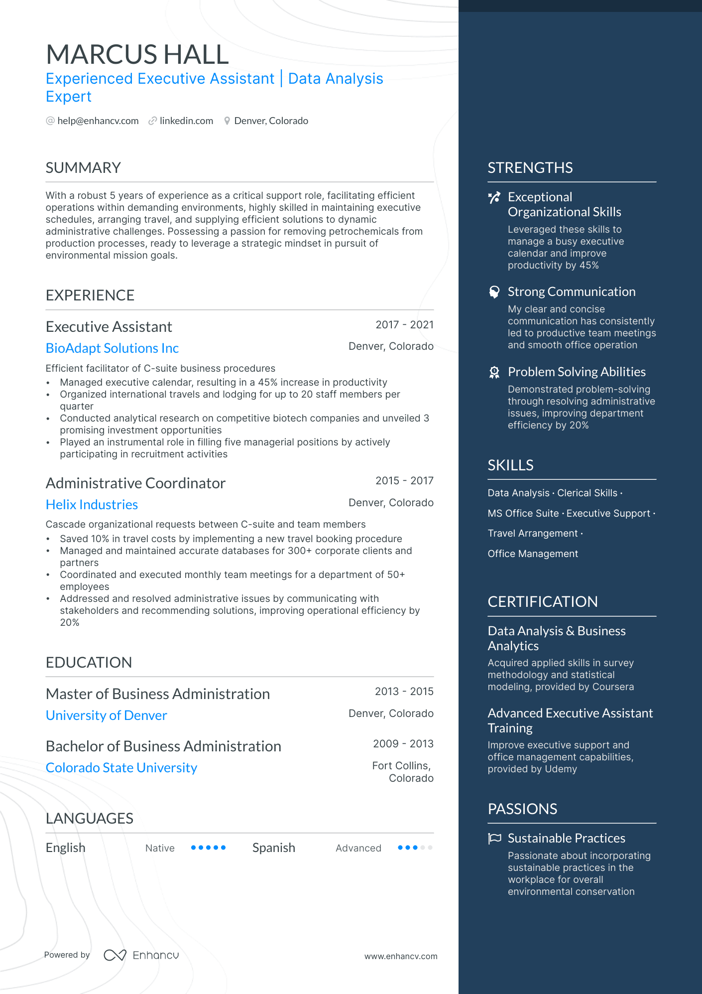 executive assistant resume summary samples
