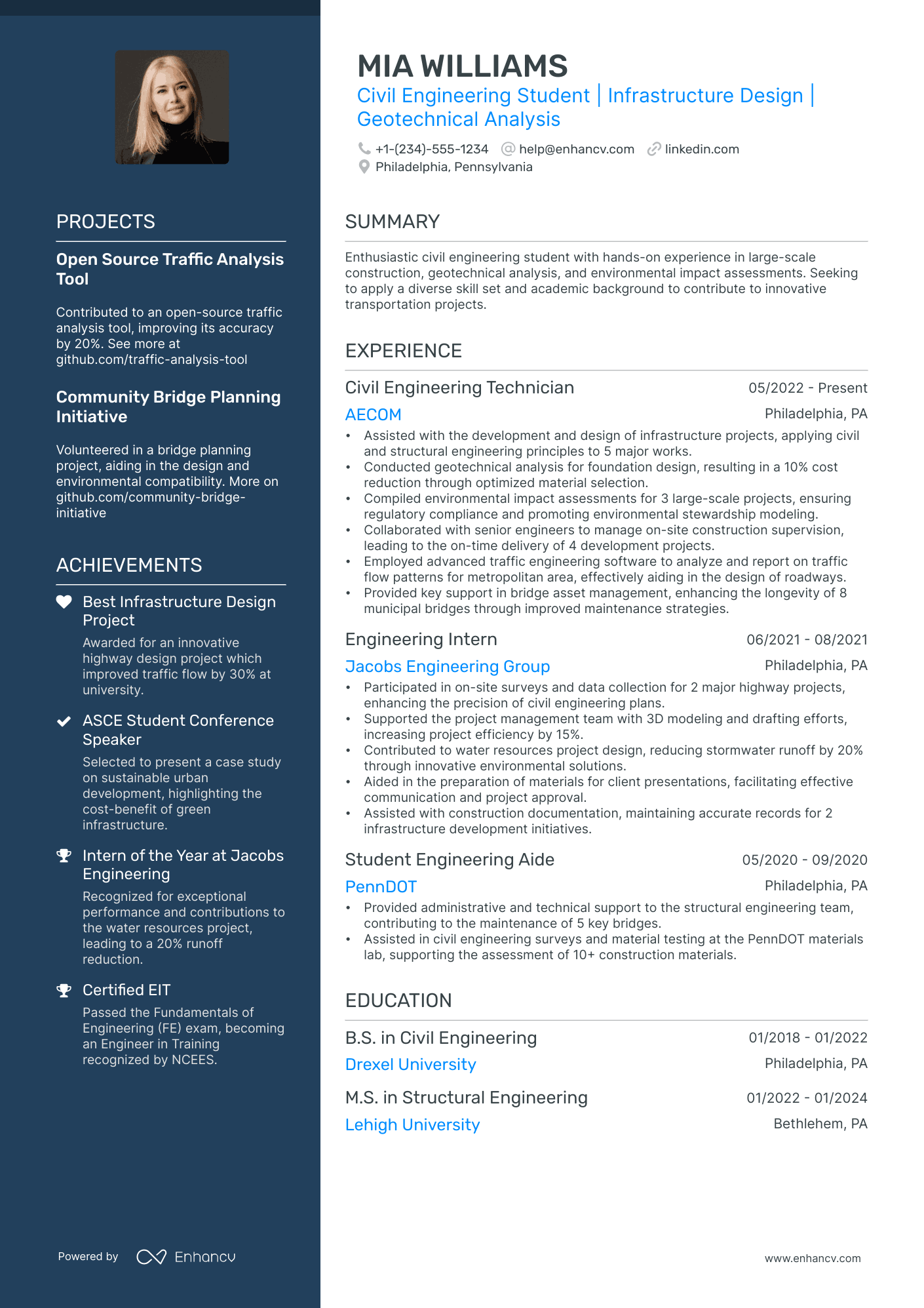 resume objective examples for engineering students